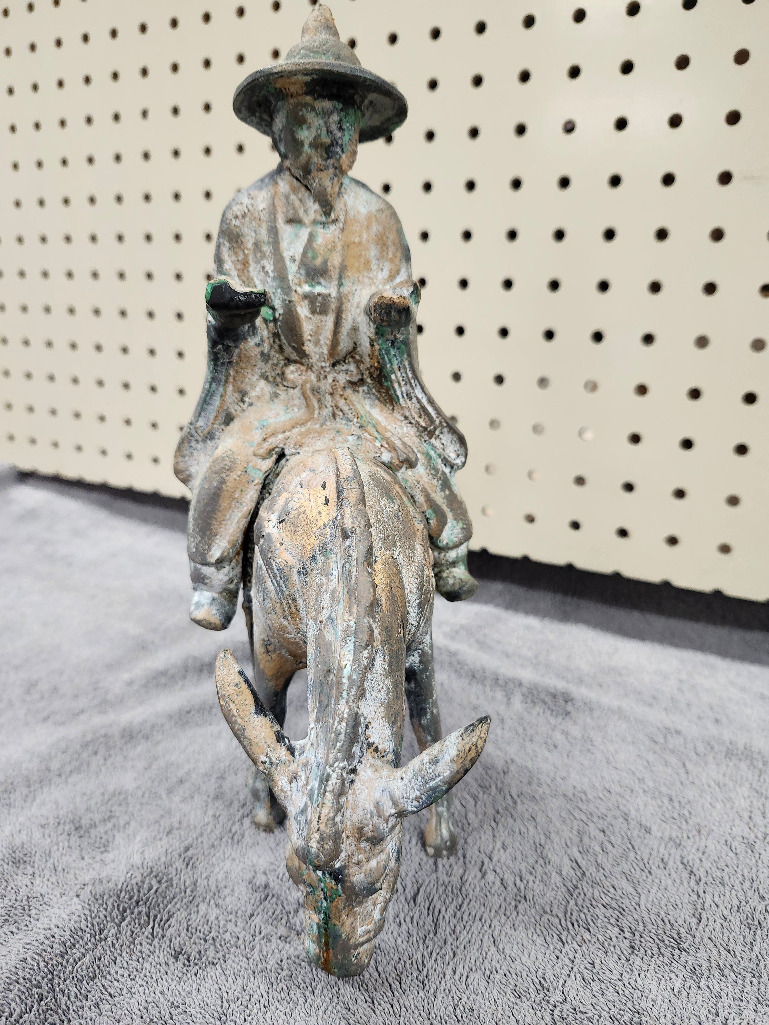 Cast iron statue