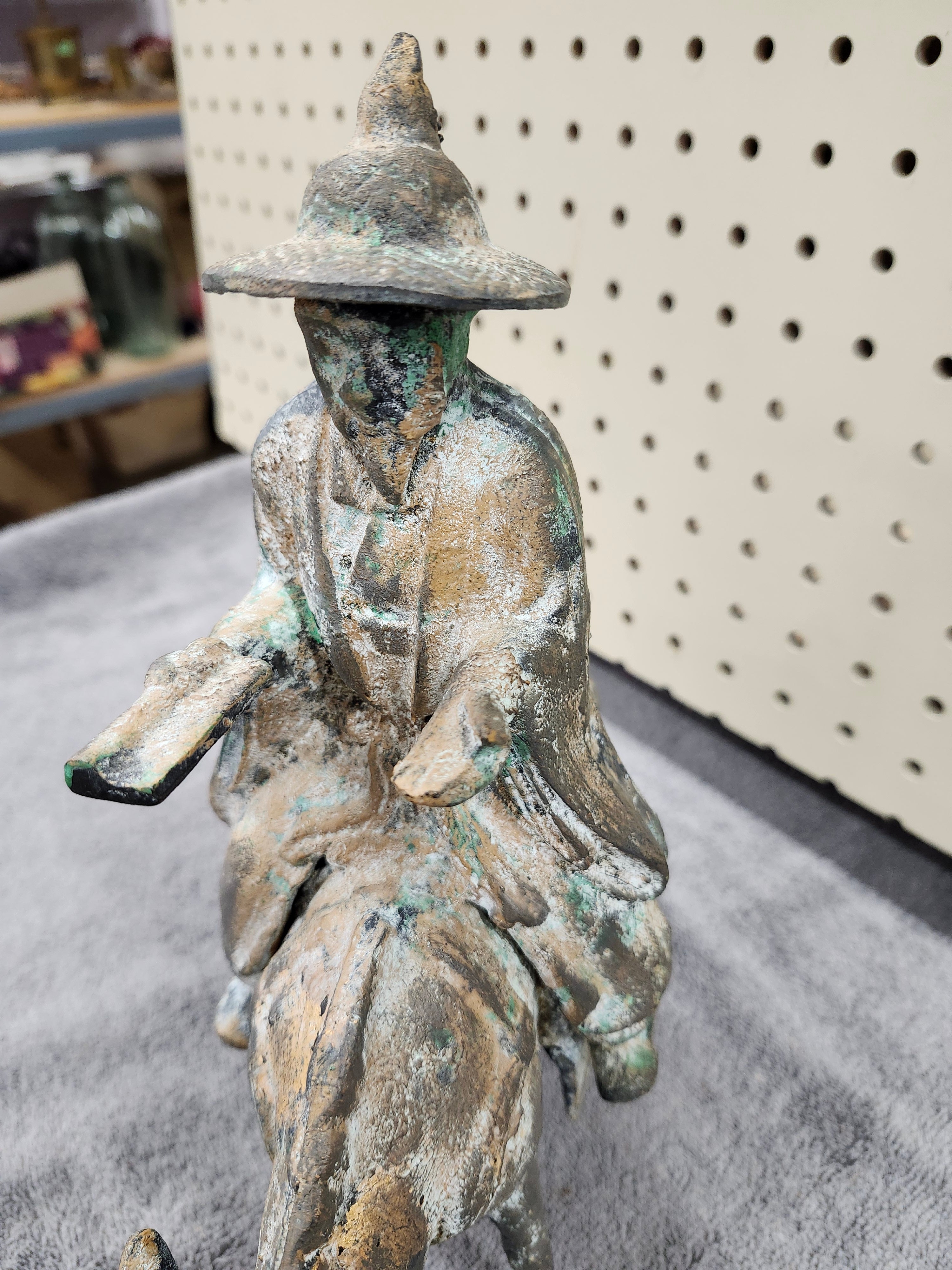 Cast iron statue