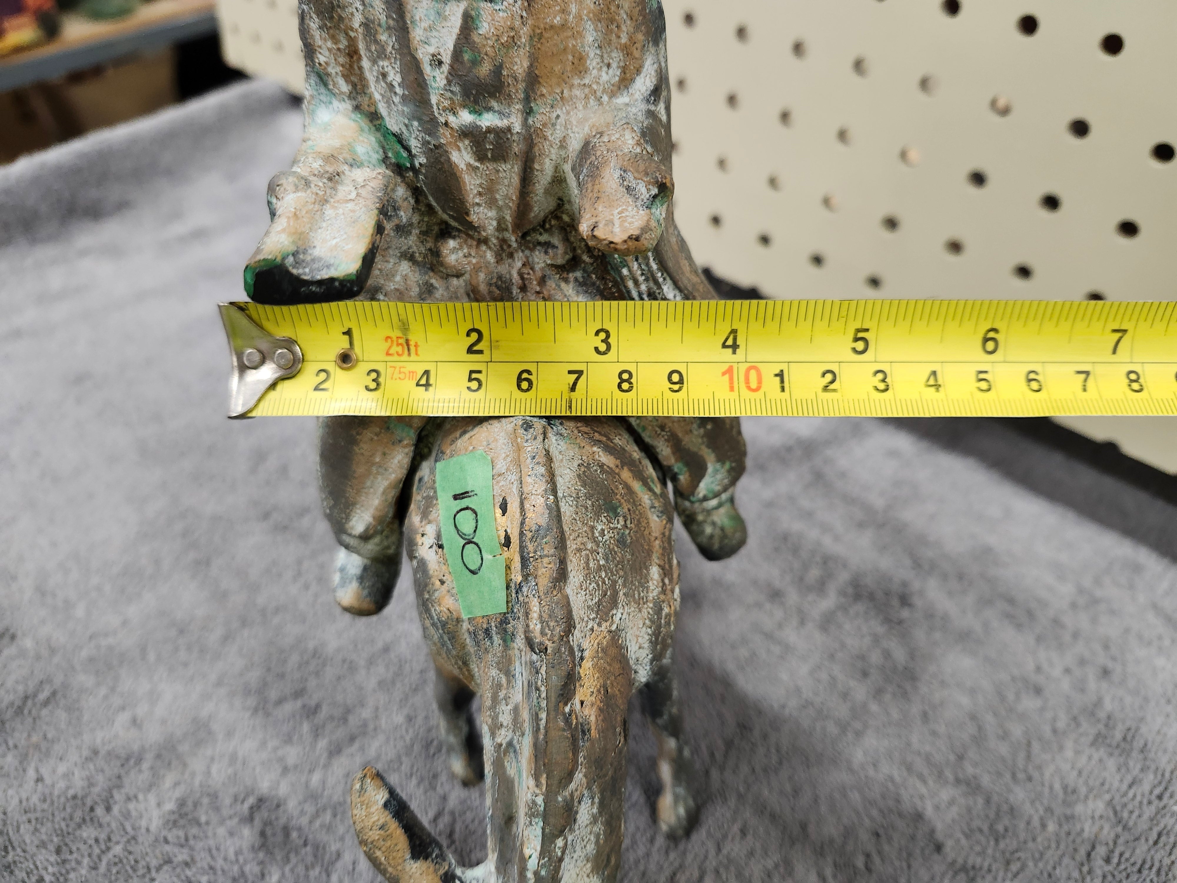 Cast iron statue