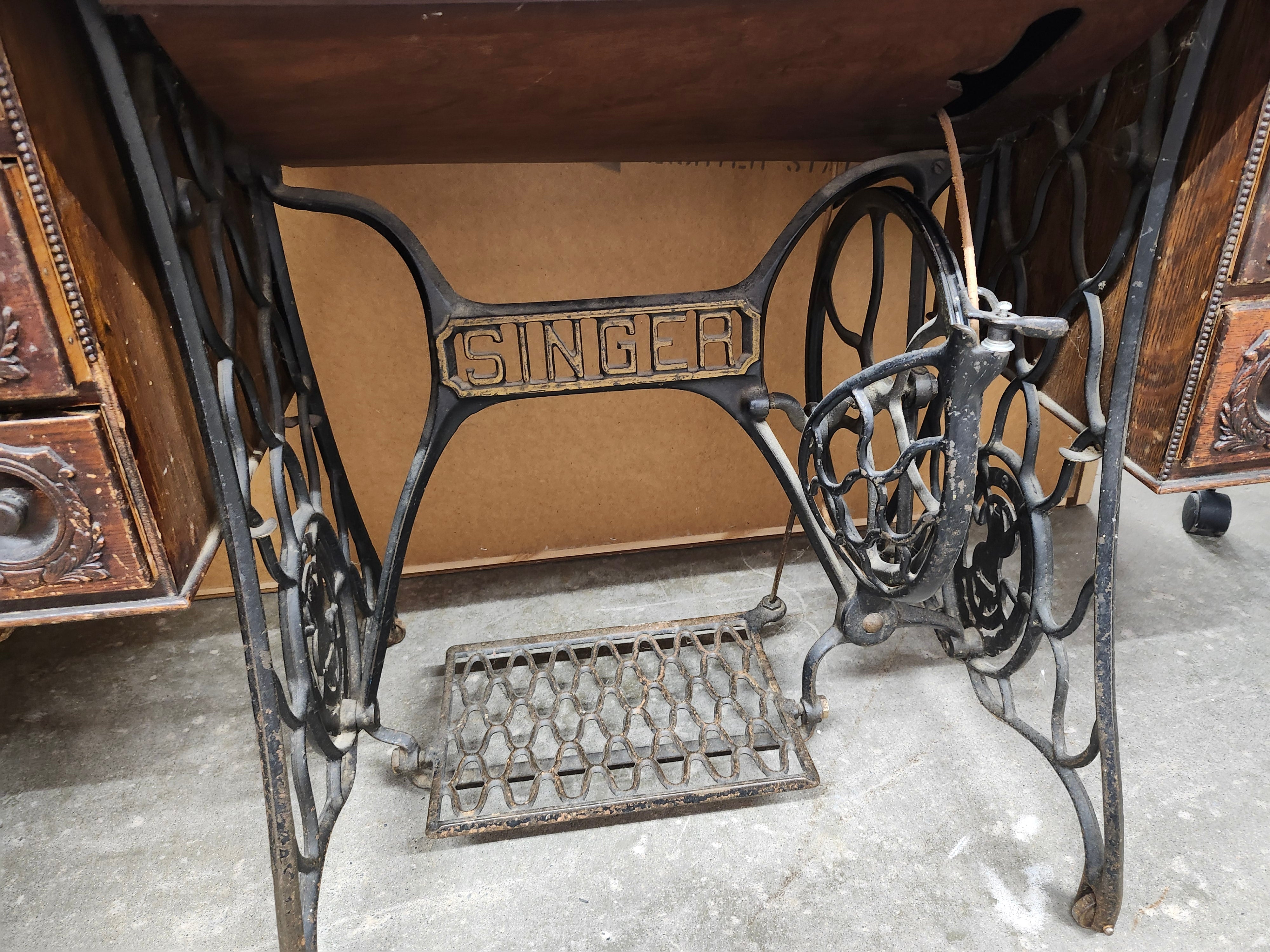 Singer foot driven sewing machine