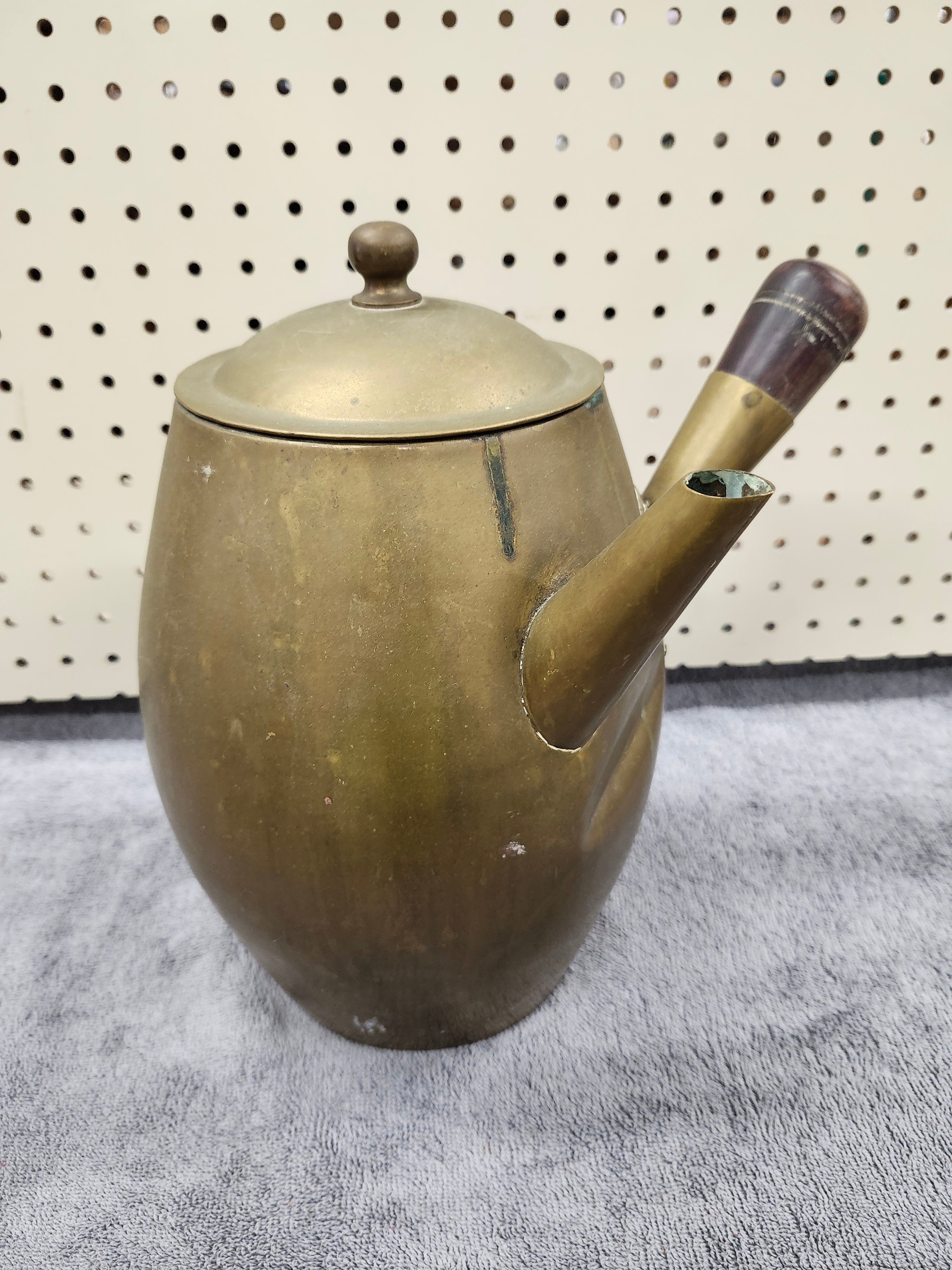 Brass kyusu Turkish tea / coffee pot / kettle