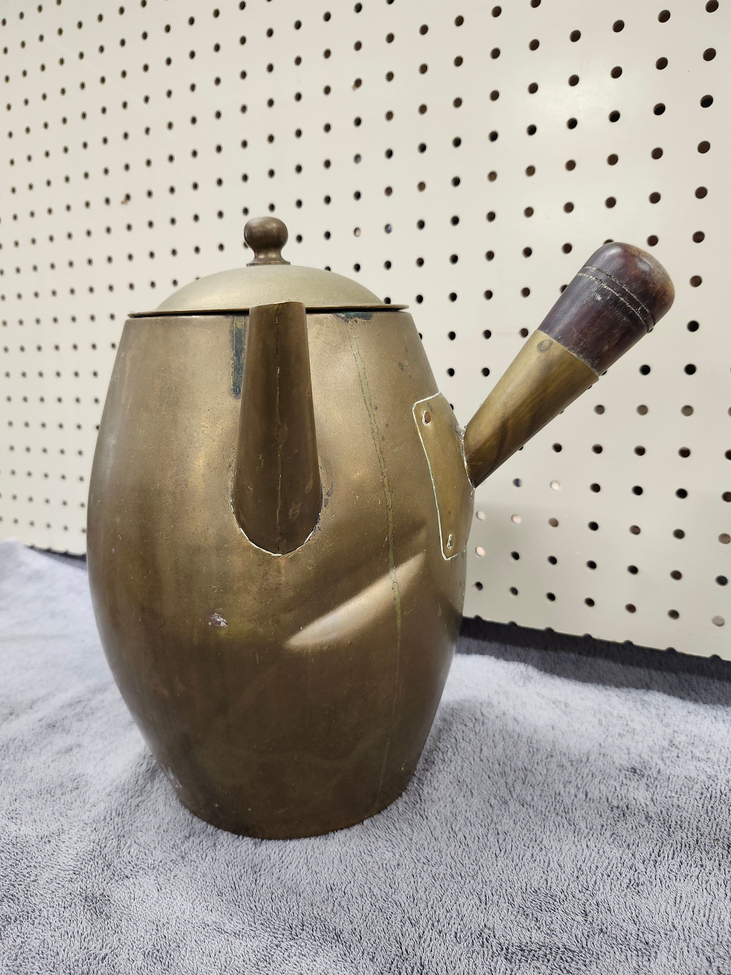Brass kyusu Turkish tea / coffee pot / kettle