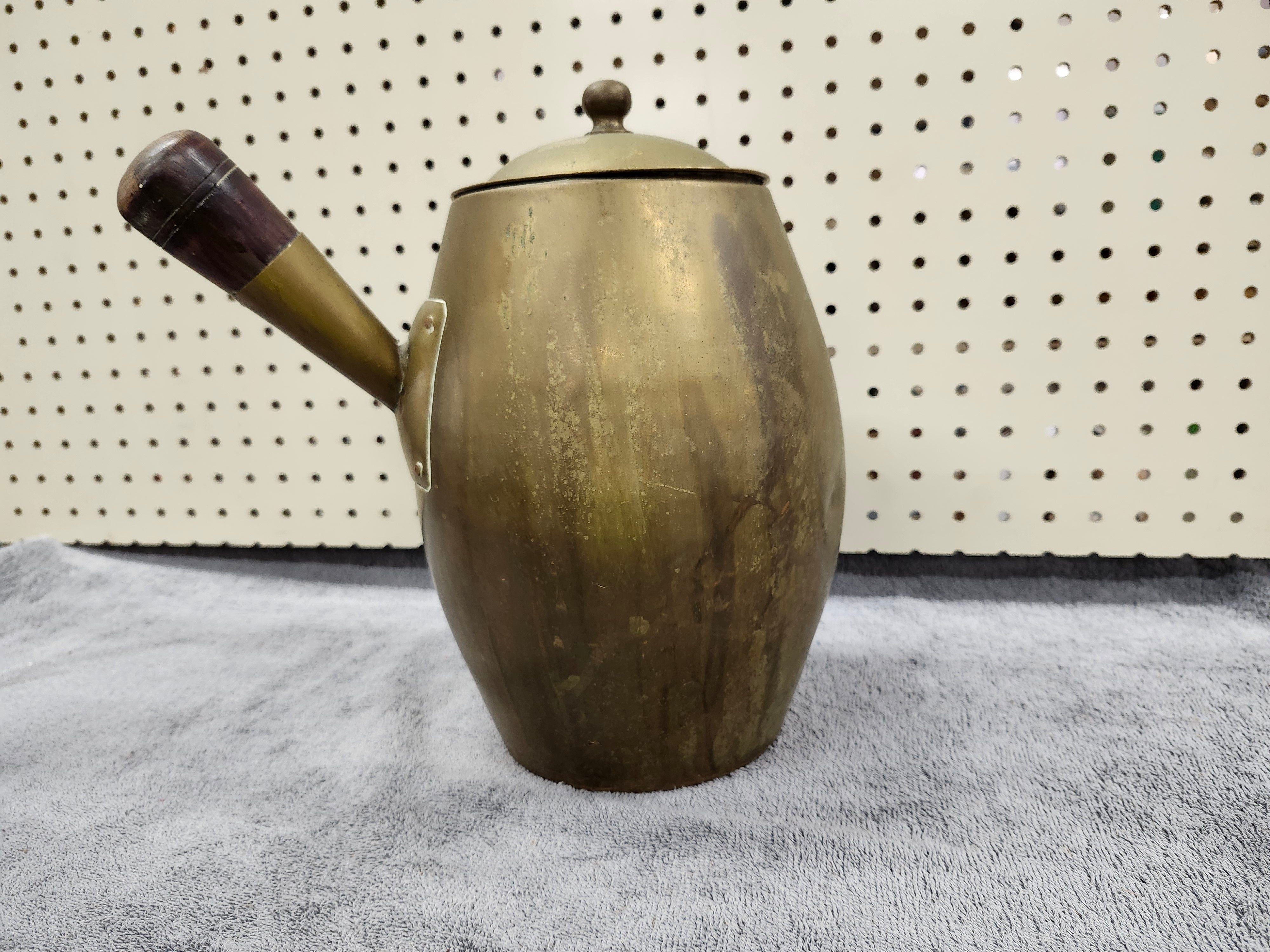 Brass kyusu Turkish tea / coffee pot / kettle
