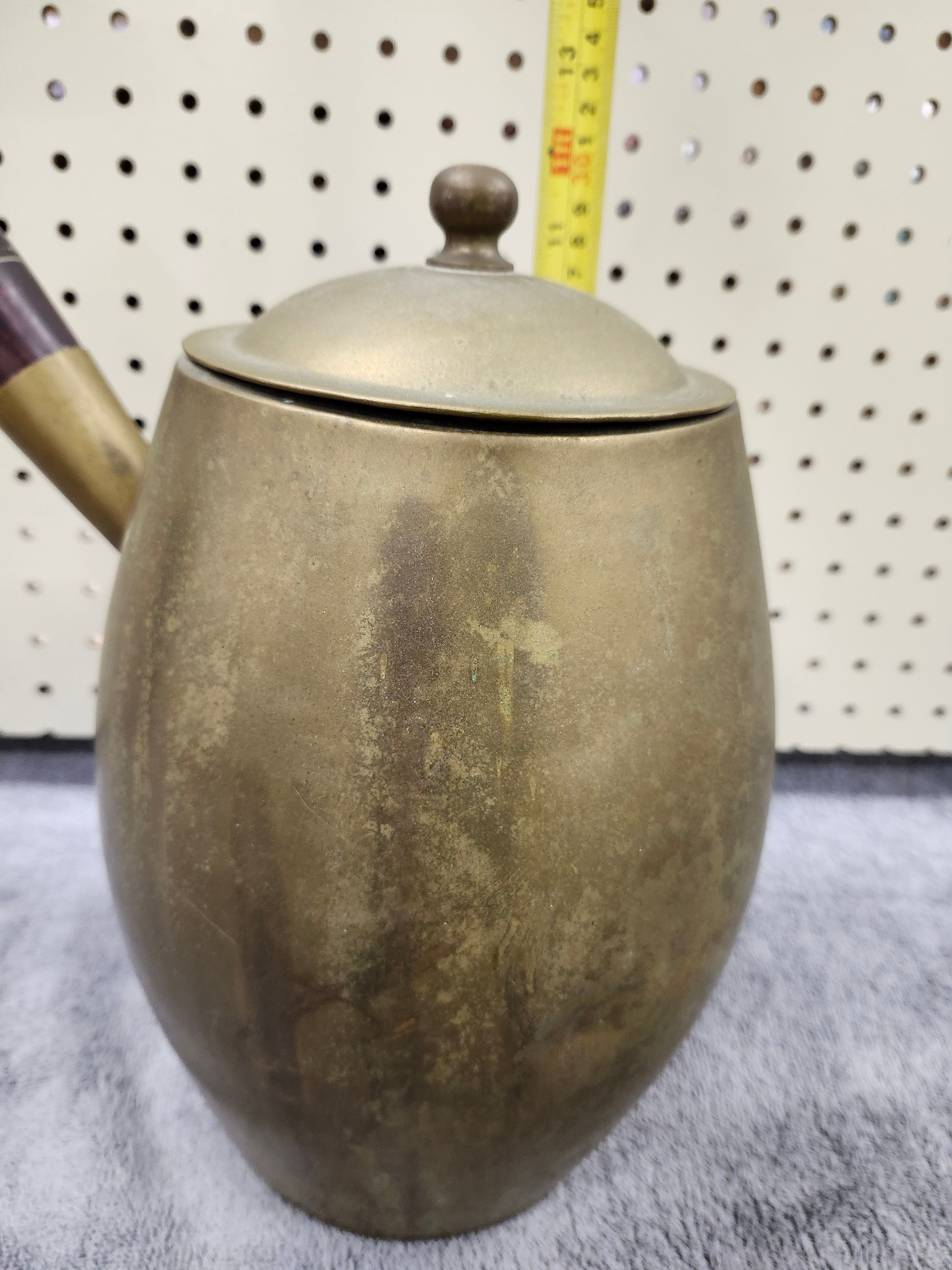Brass kyusu Turkish tea / coffee pot / kettle