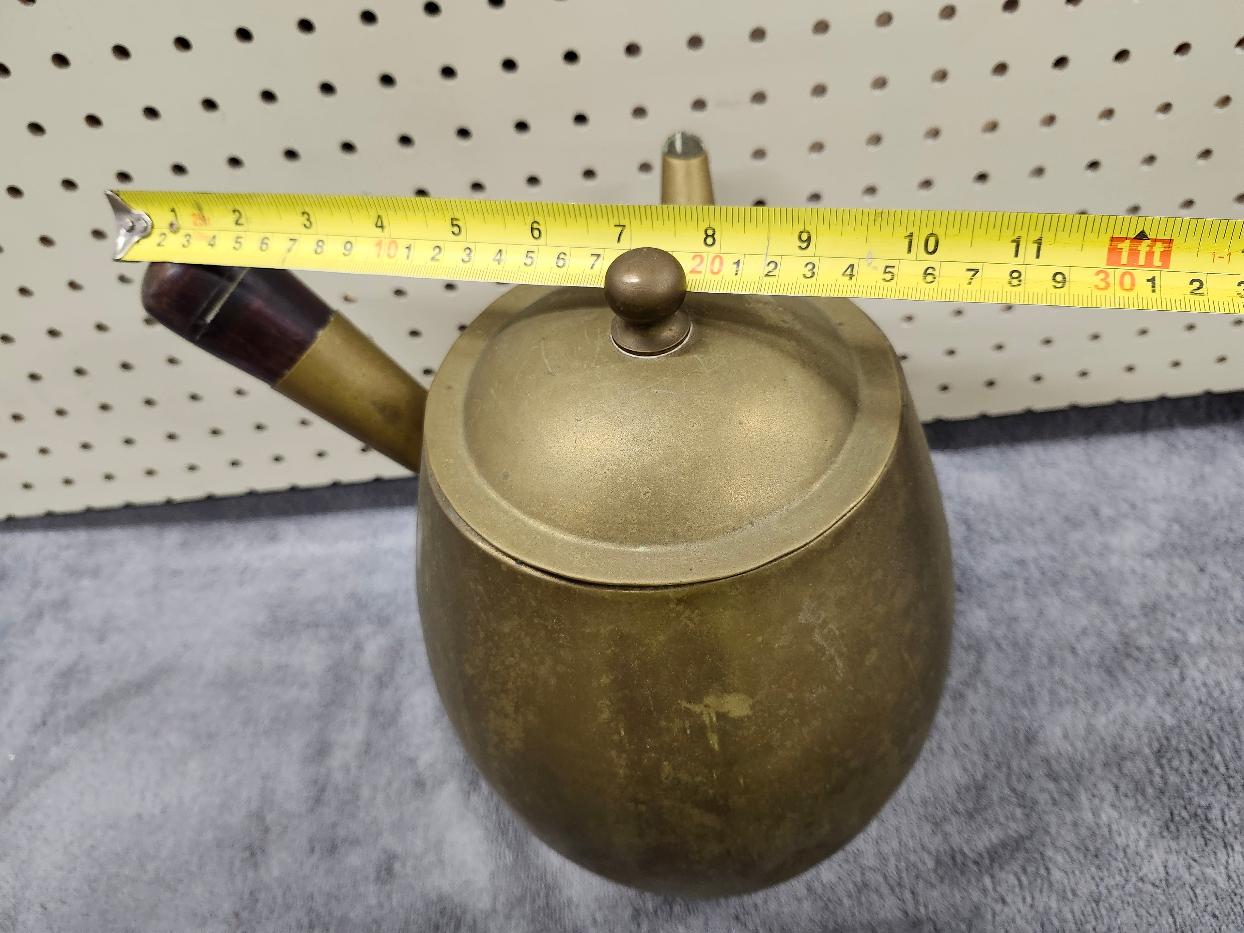 Brass kyusu Turkish tea / coffee pot / kettle