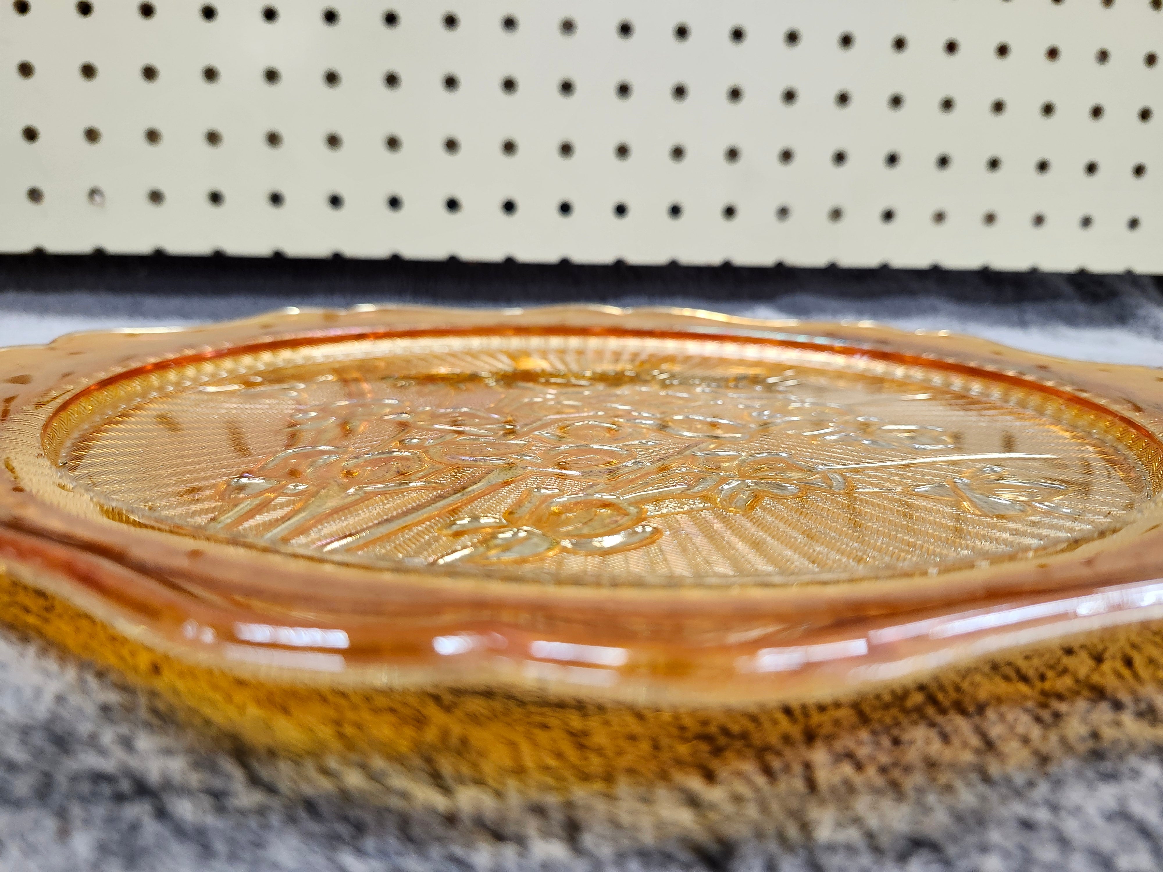 Carnival glass plater