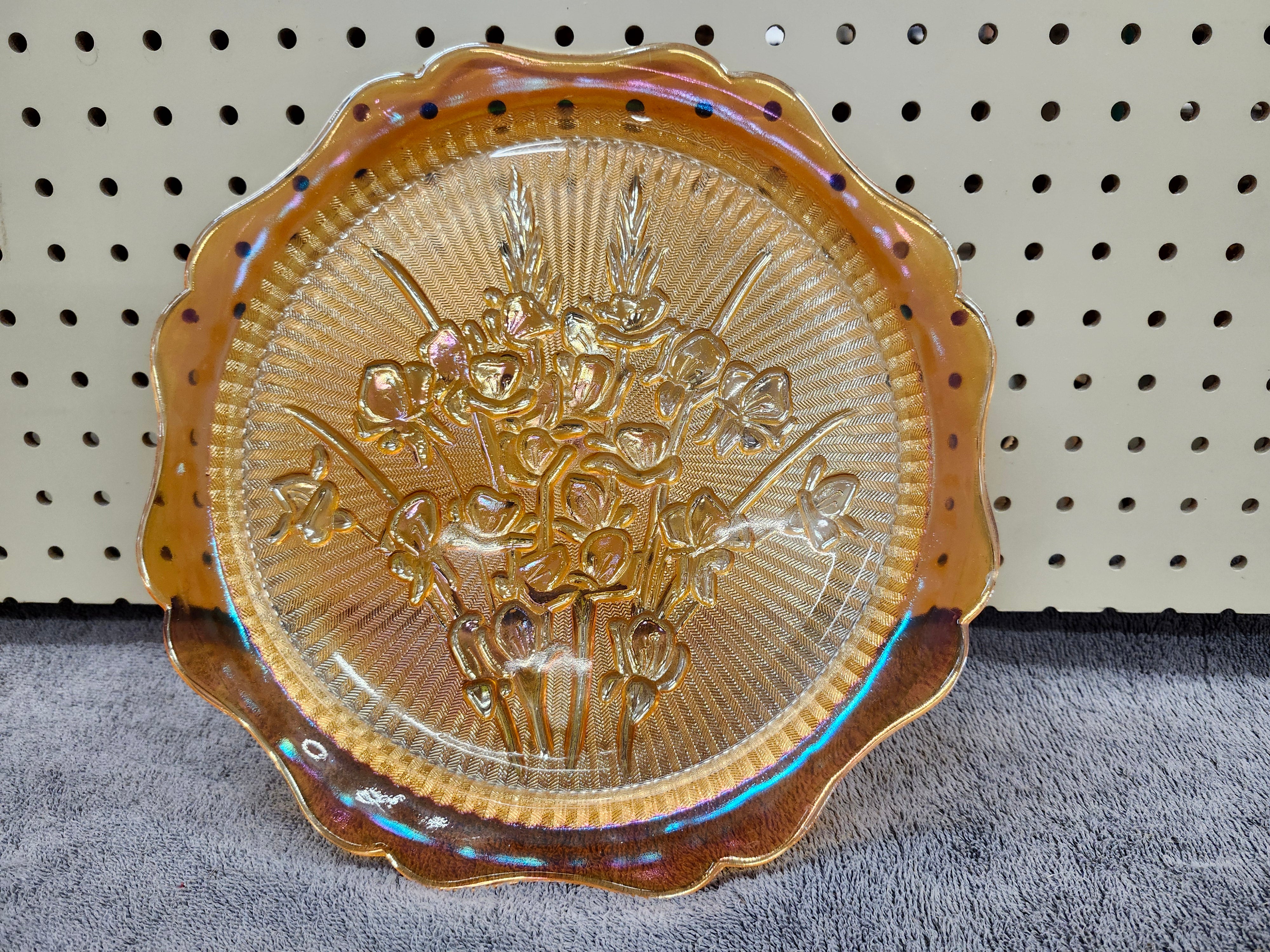 Carnival glass plater