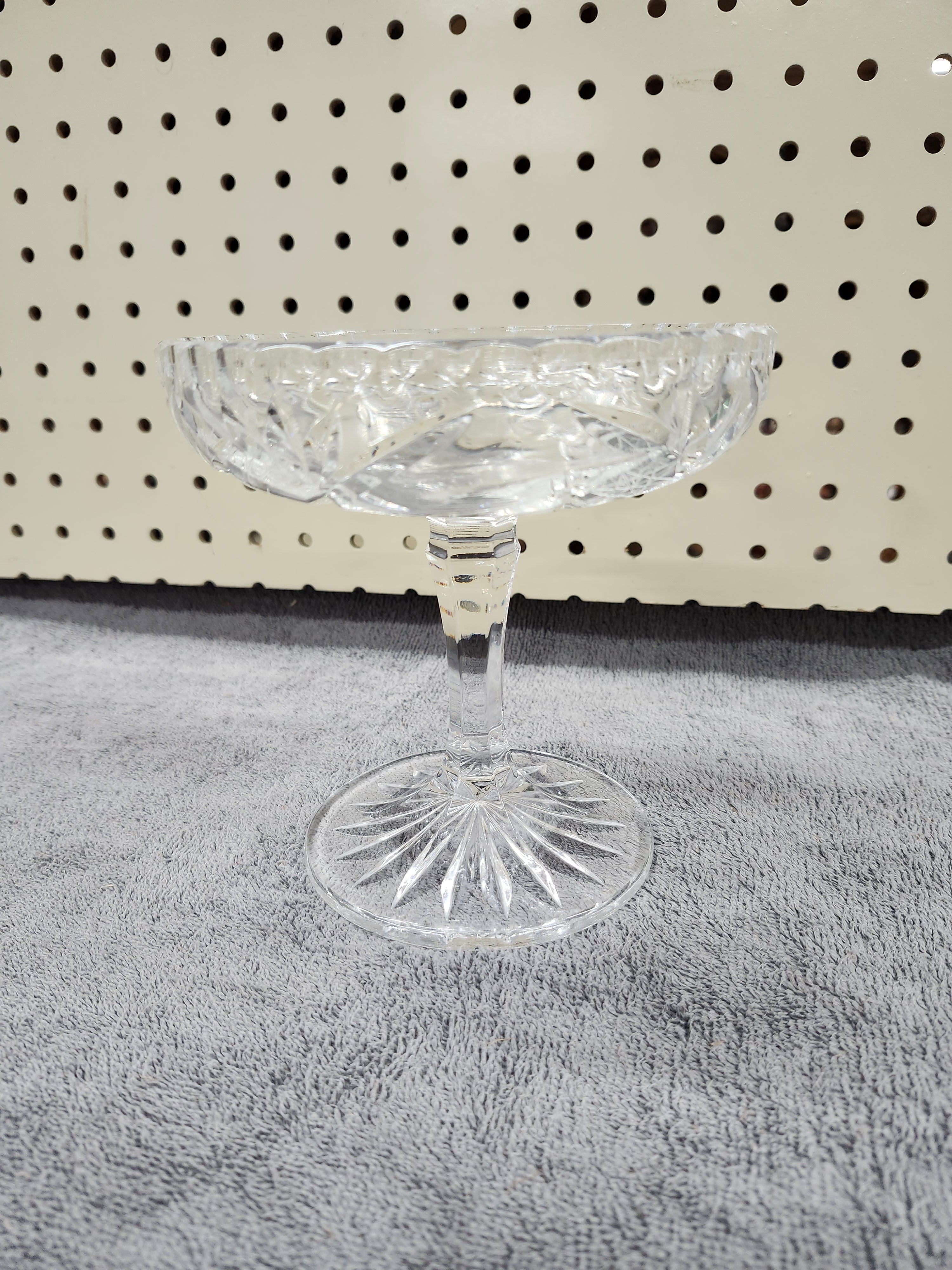 Pinwheel crystal candy dish