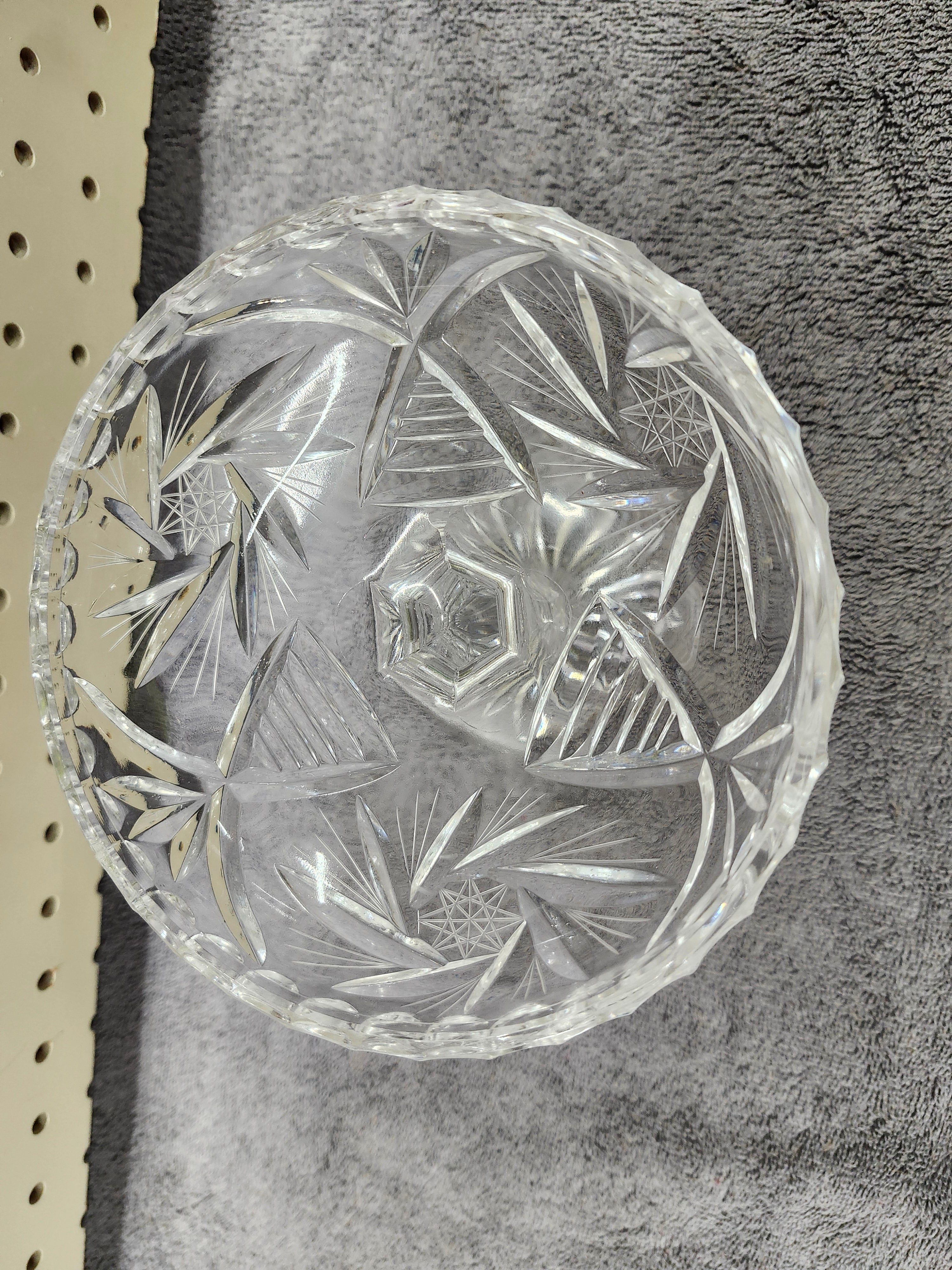 Pinwheel crystal candy dish