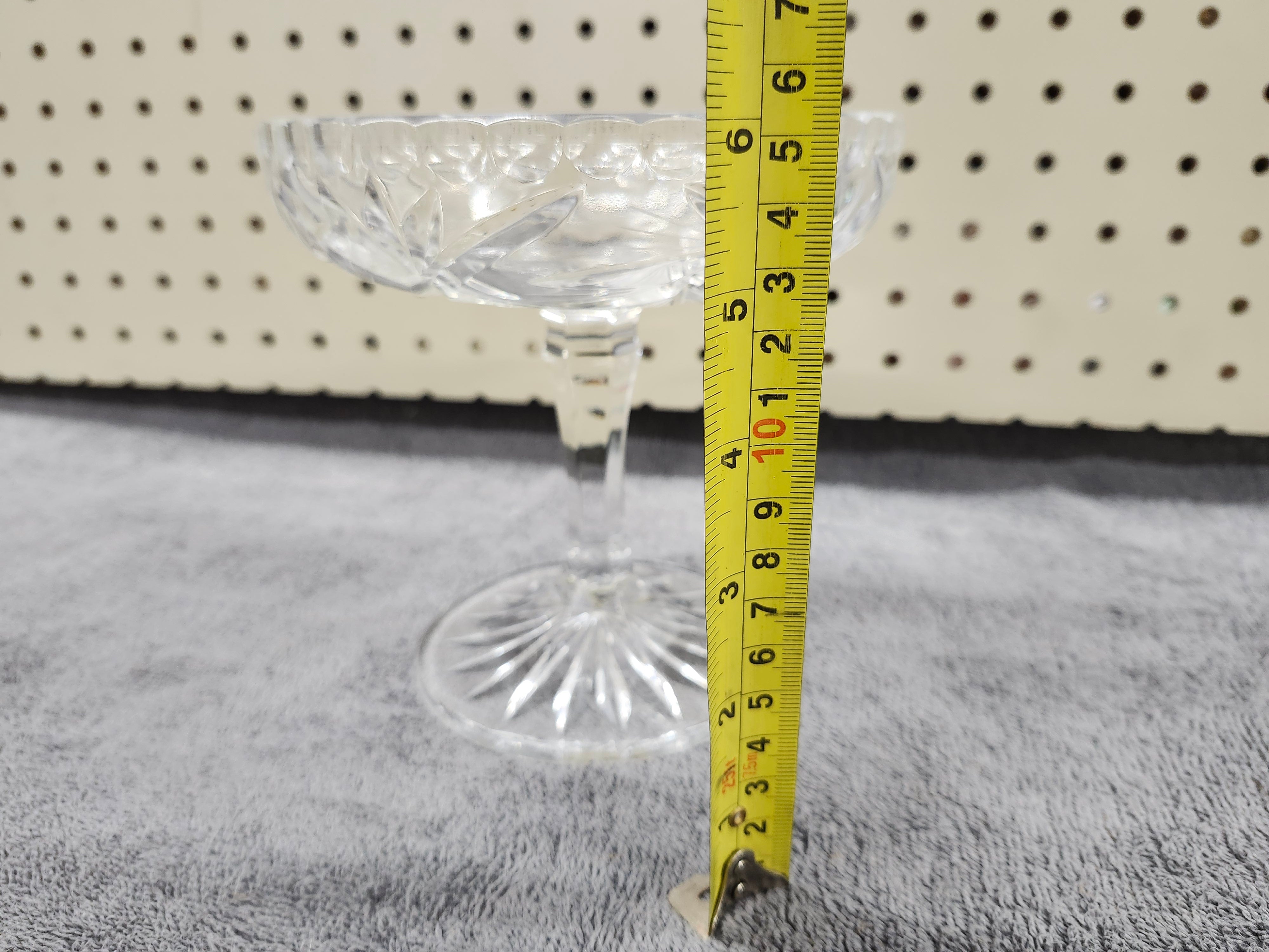 Pinwheel crystal candy dish