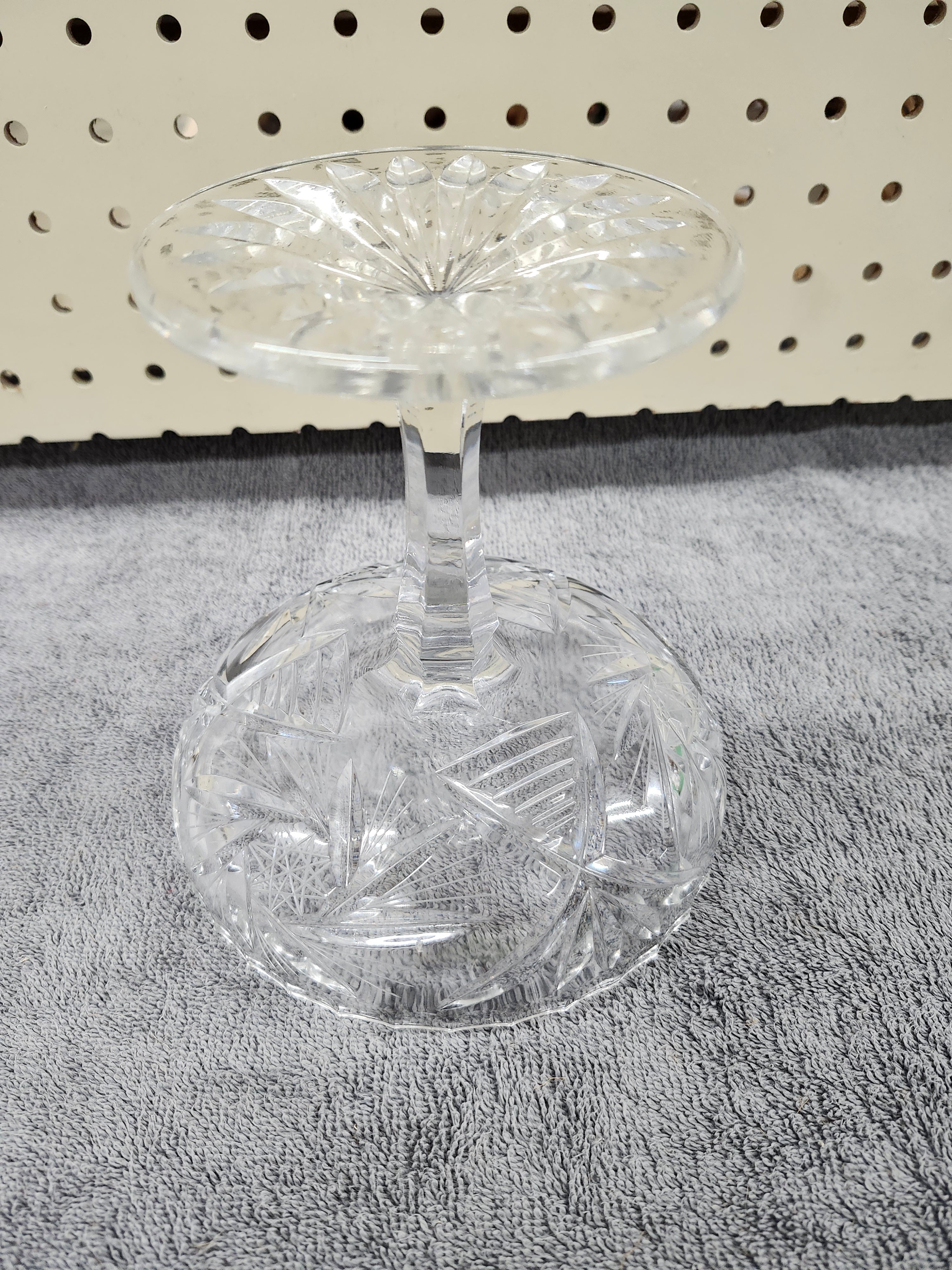 Pinwheel crystal candy dish