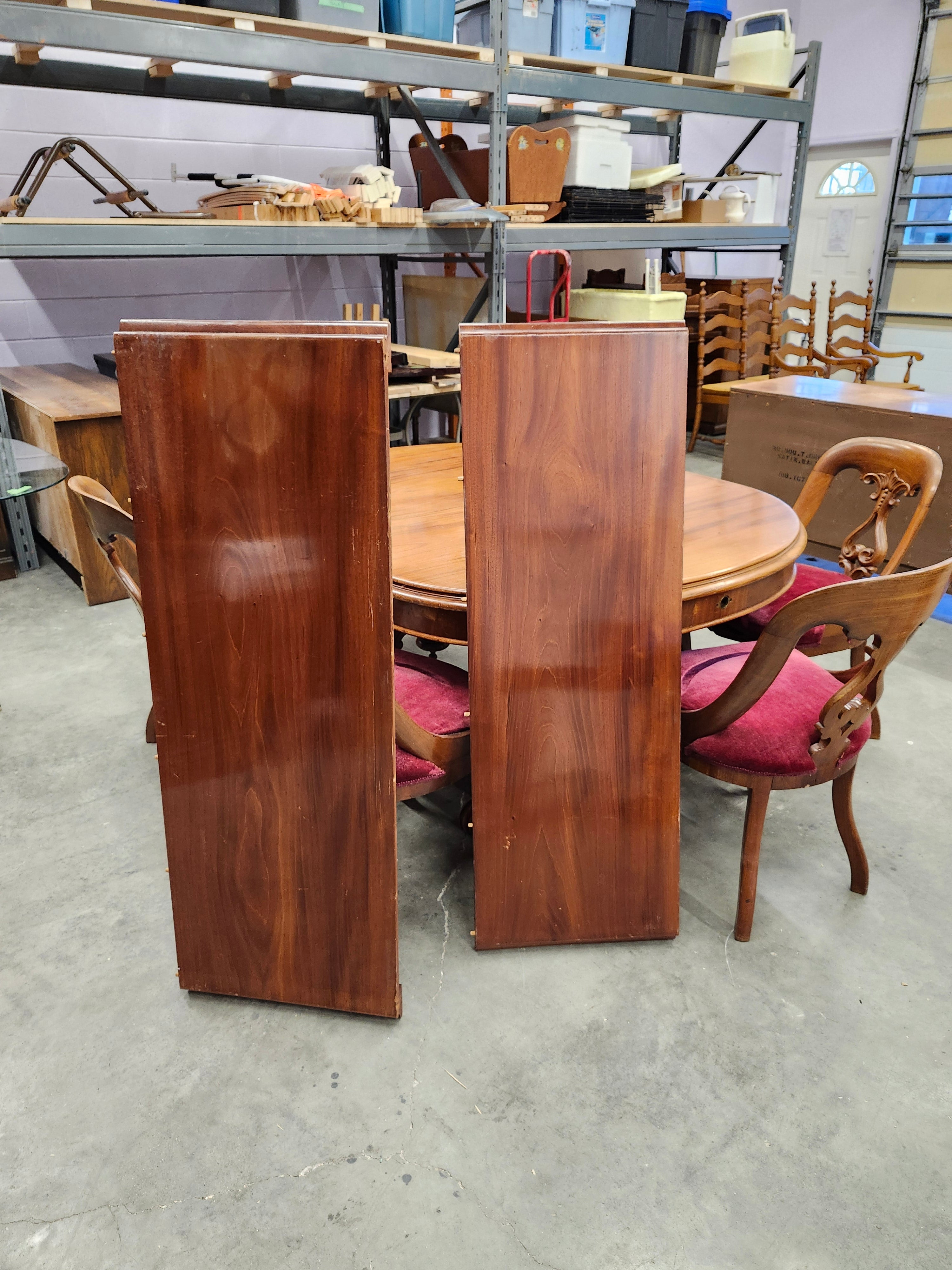 1908 Dining set with 6 chairs