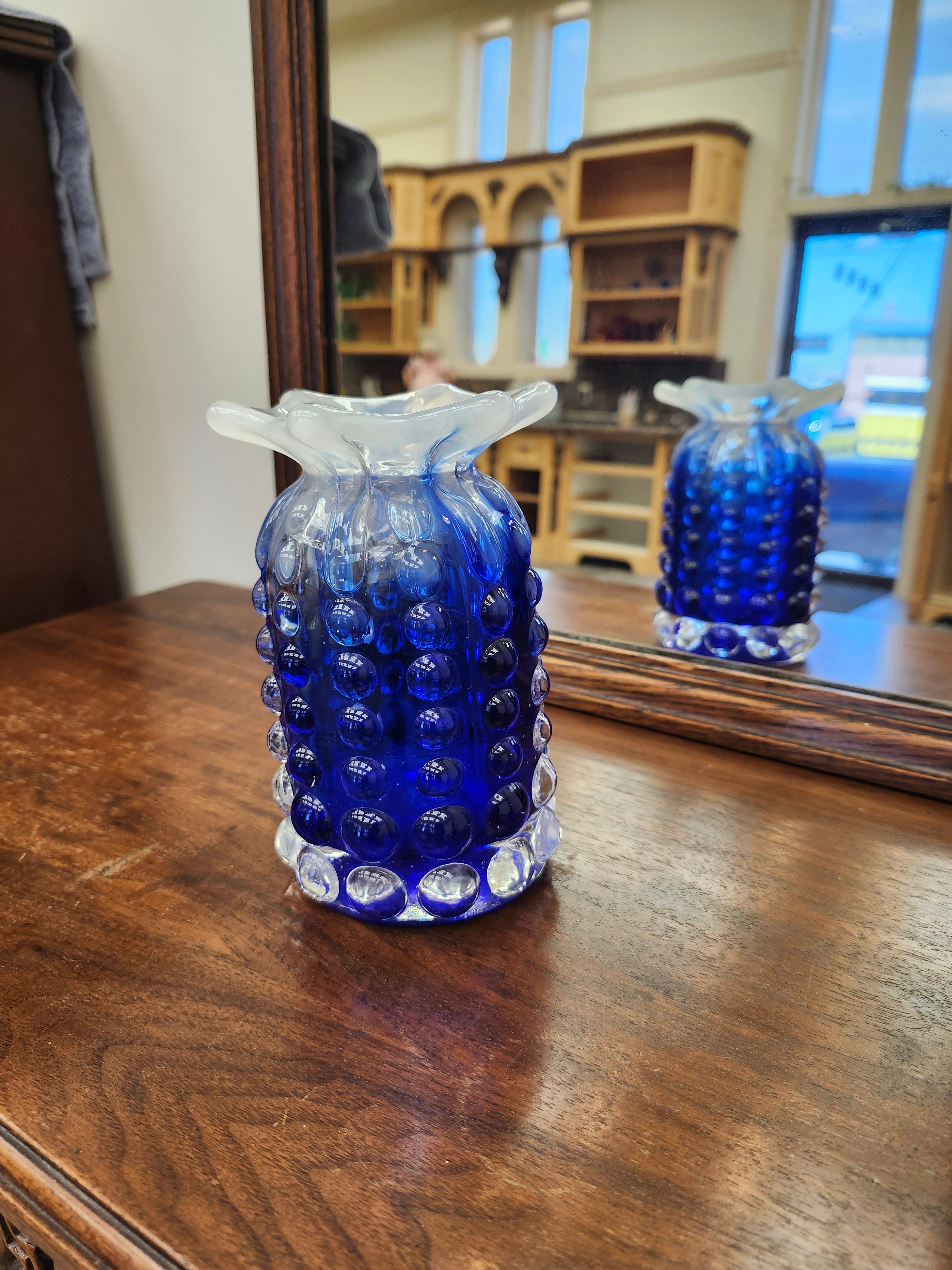 Fenton glass vase