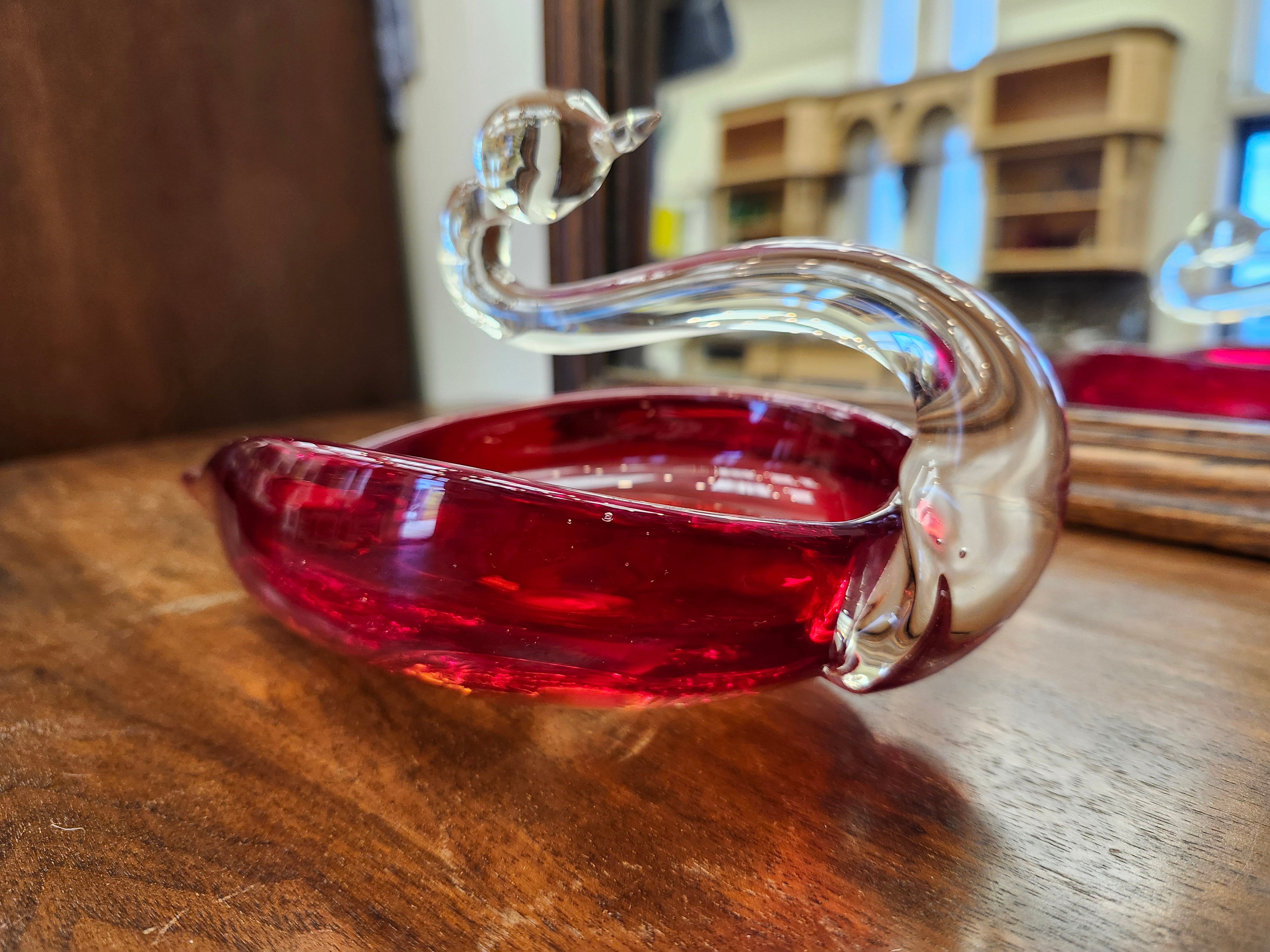 Duncan Miller Glass Swan