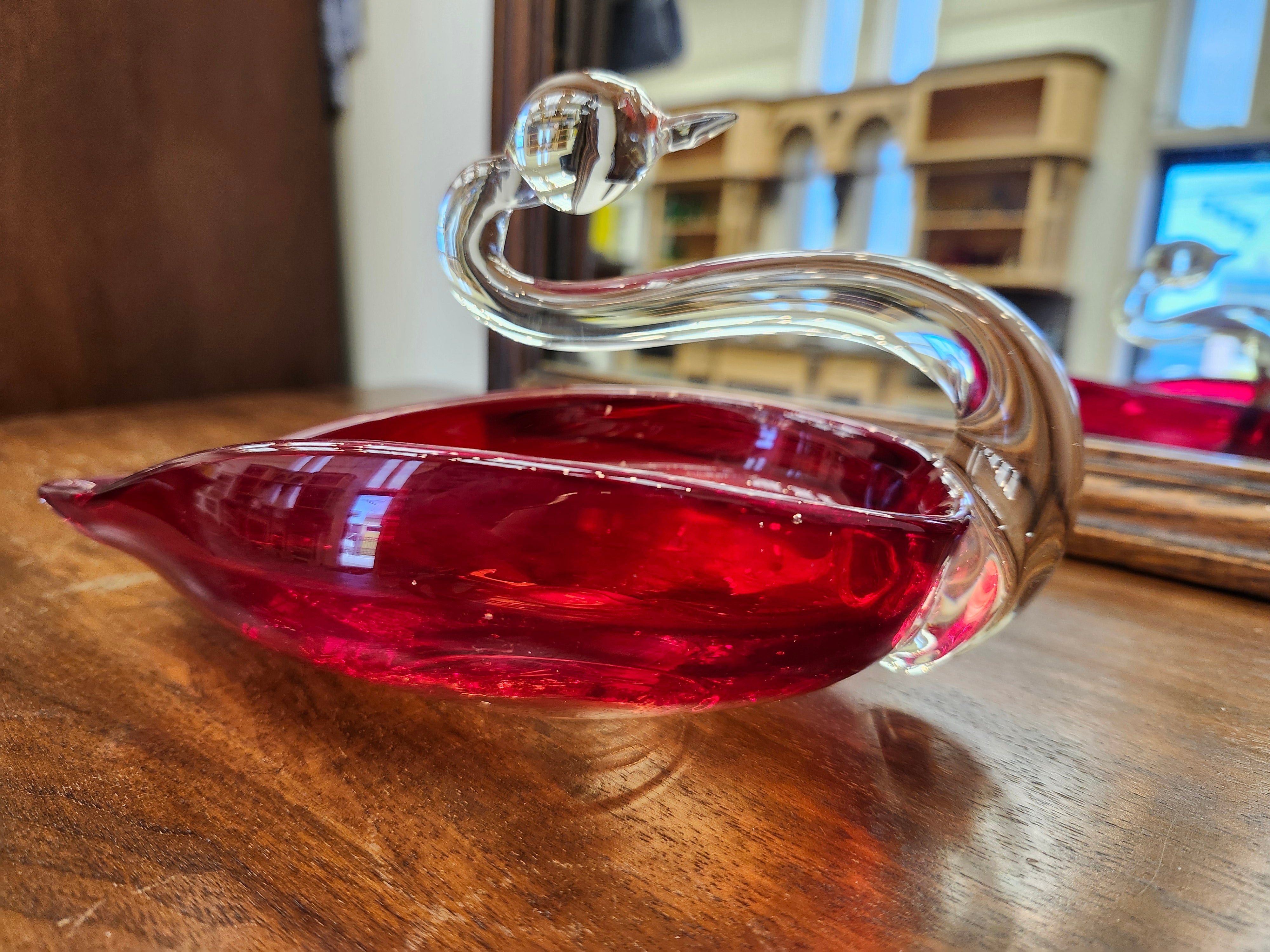 Duncan Miller Glass Swan