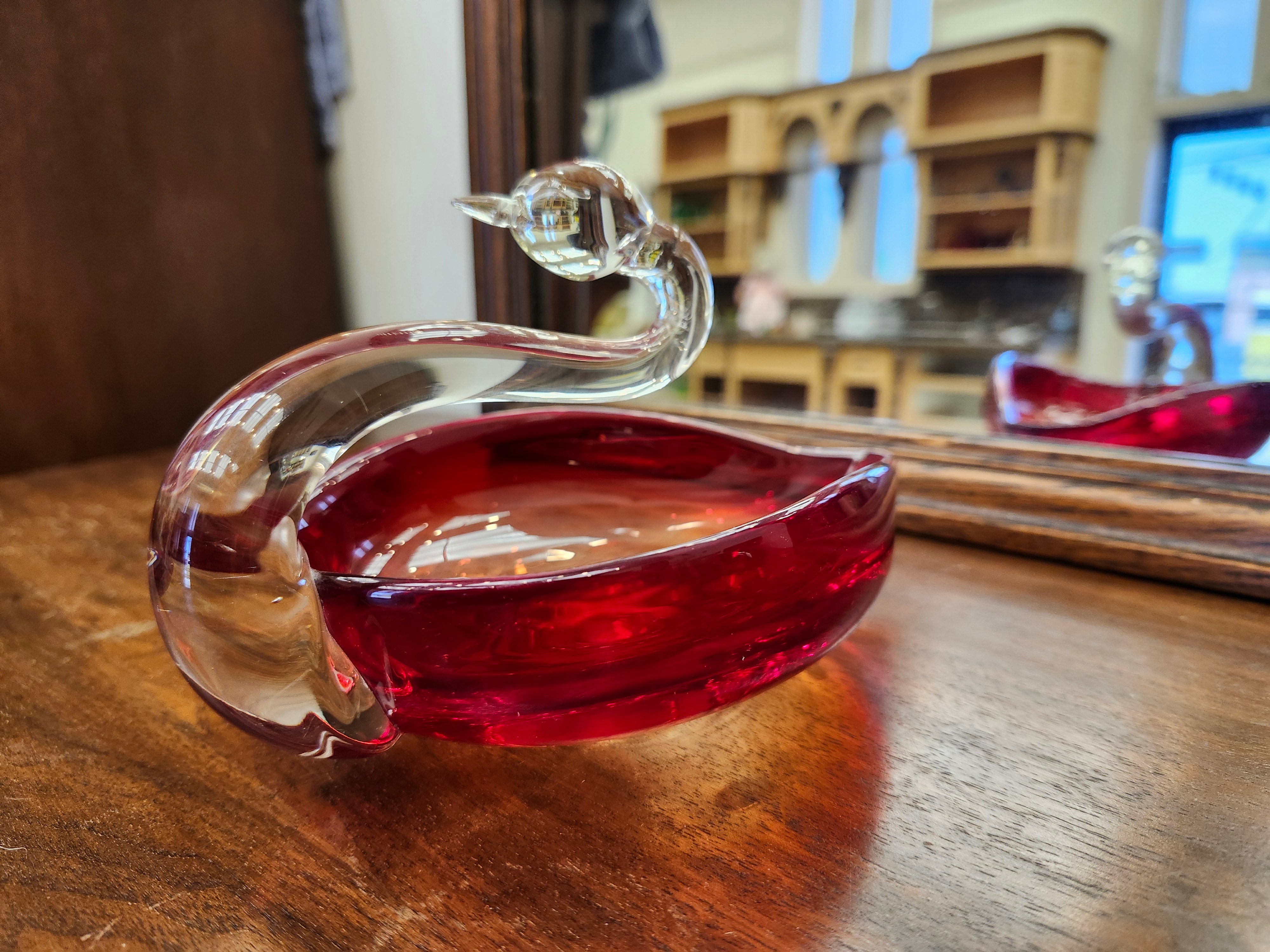 Duncan Miller Glass Swan