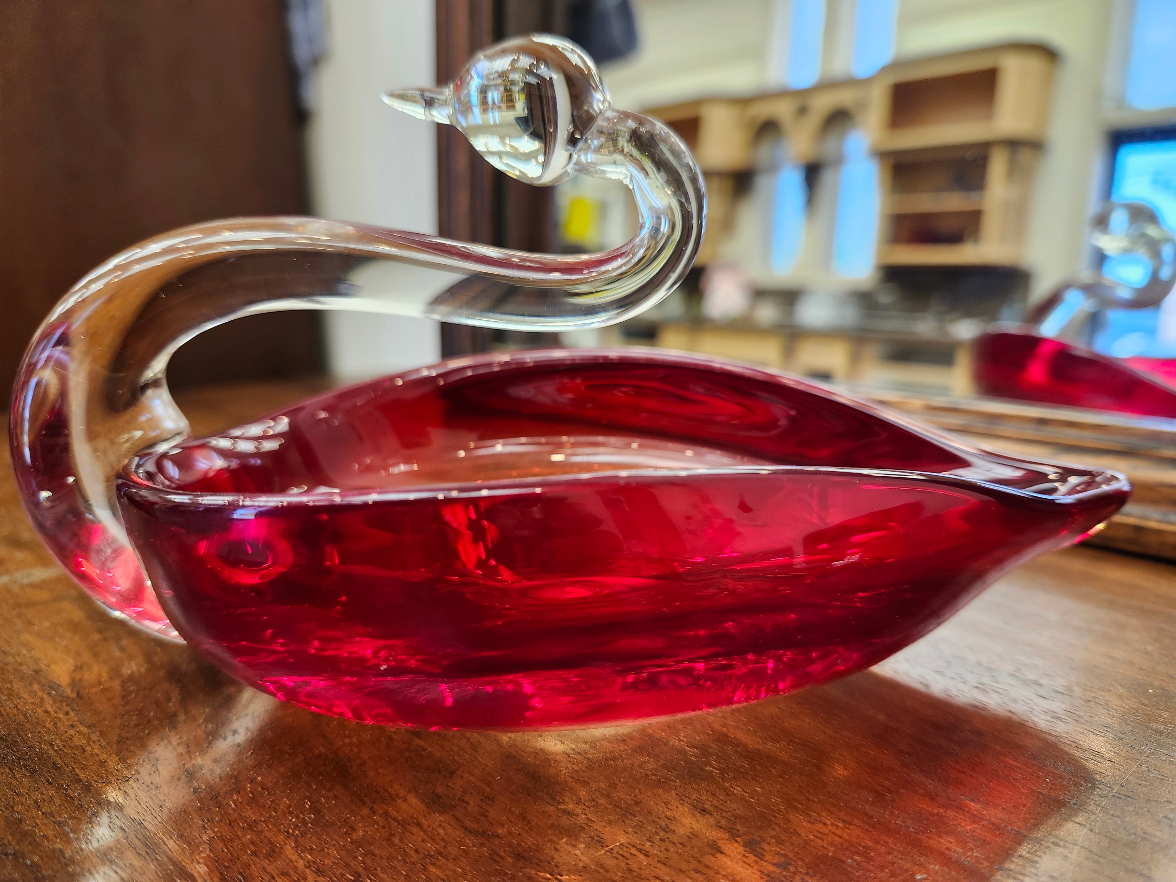Duncan Miller Glass Swan