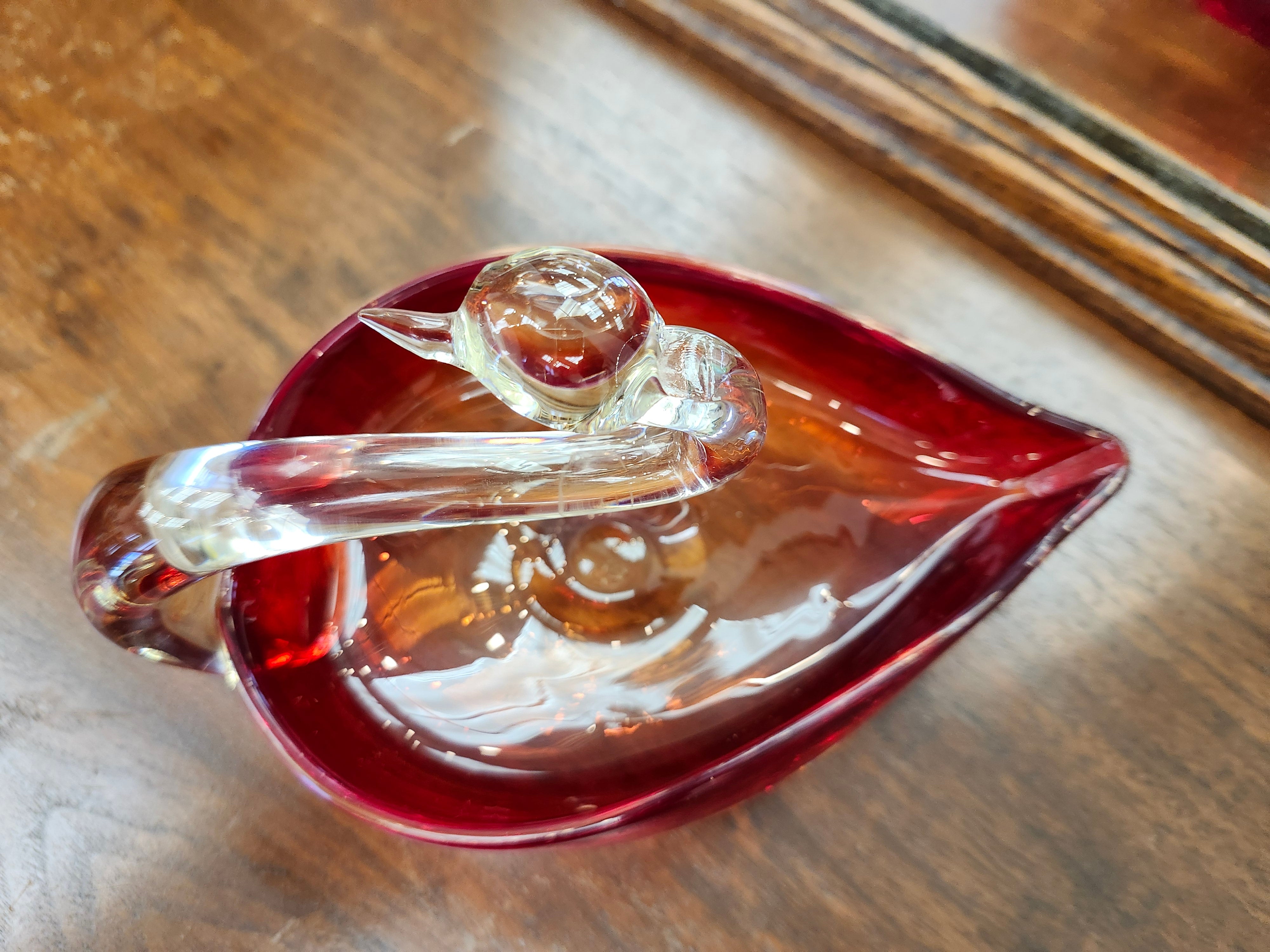 Duncan Miller Glass Swan