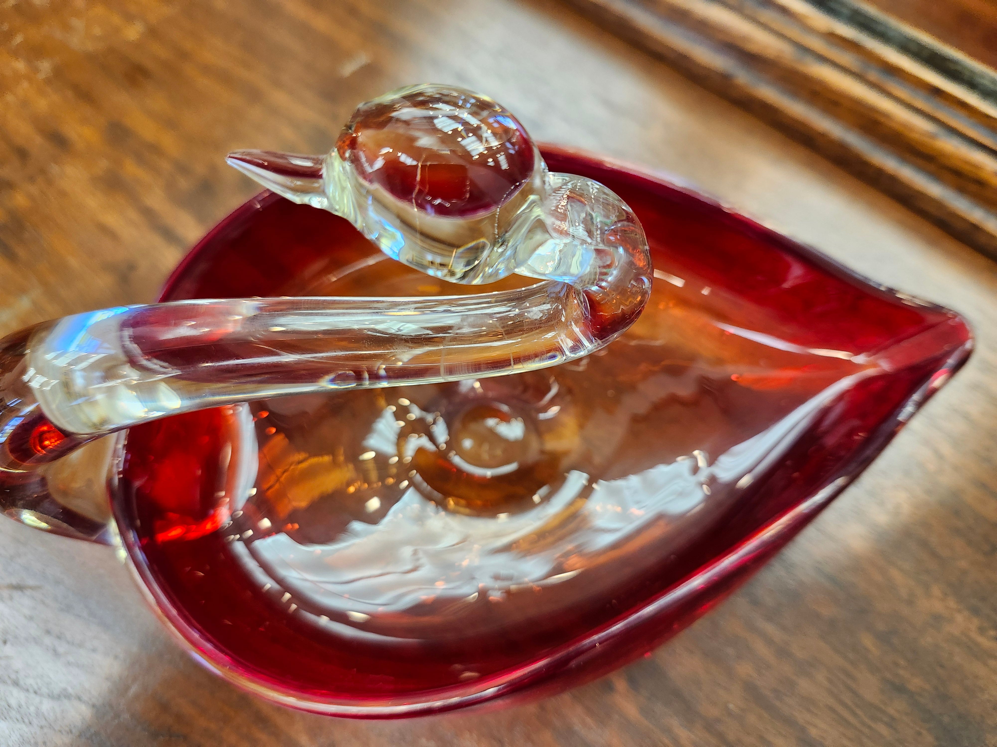 Duncan Miller Glass Swan