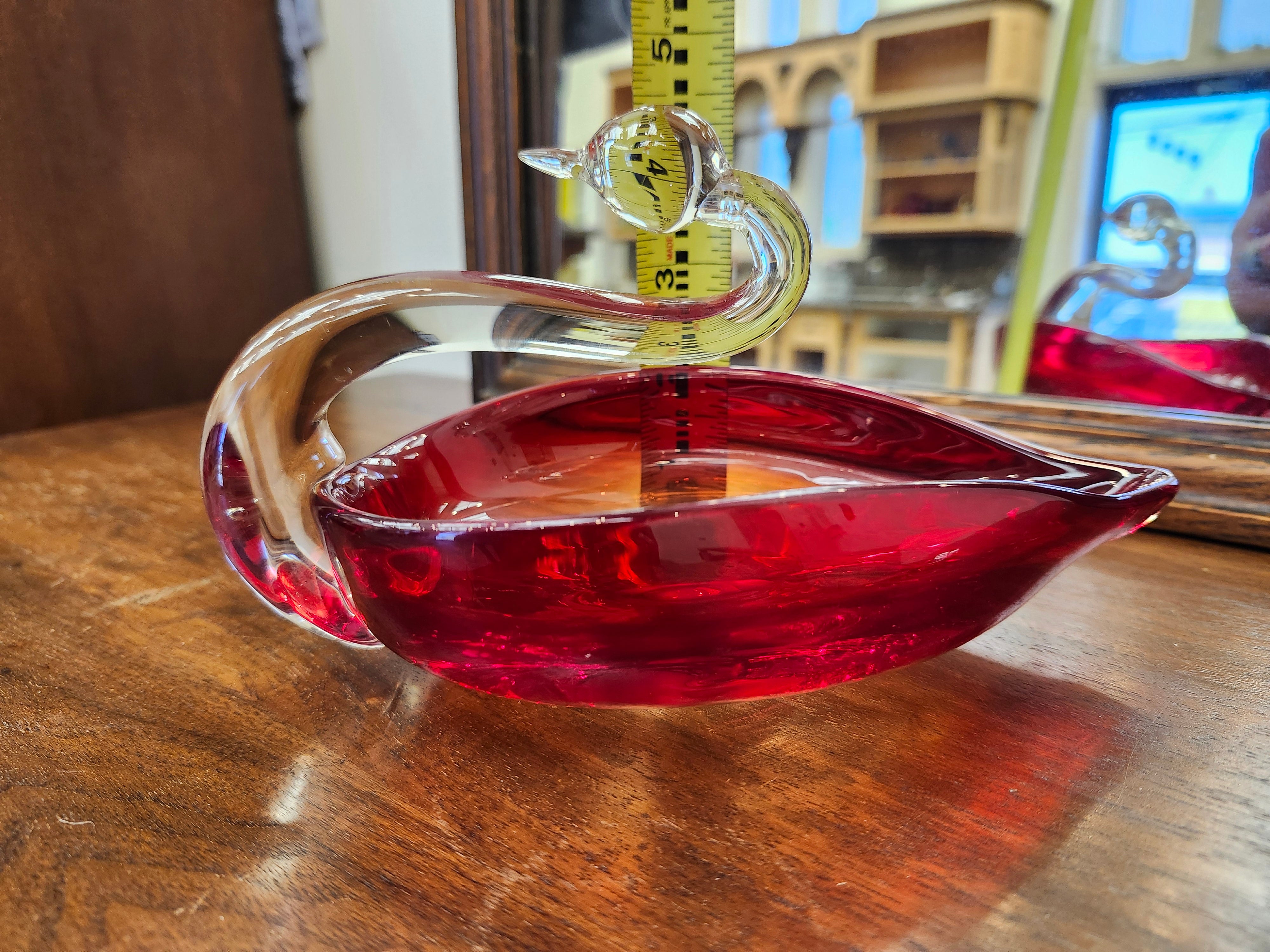 Duncan Miller Glass Swan