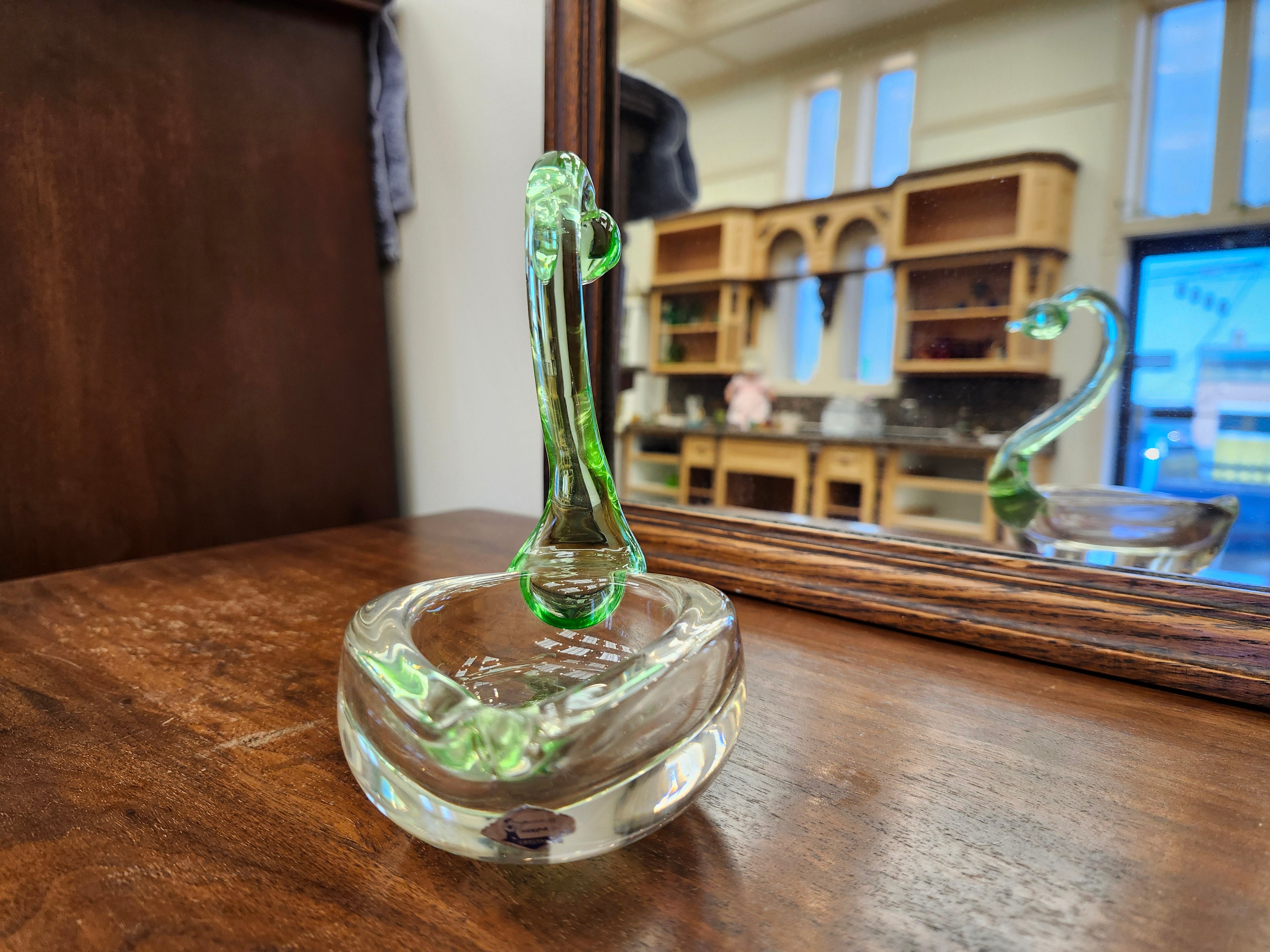 Duncan Miller Swan glass ashtray