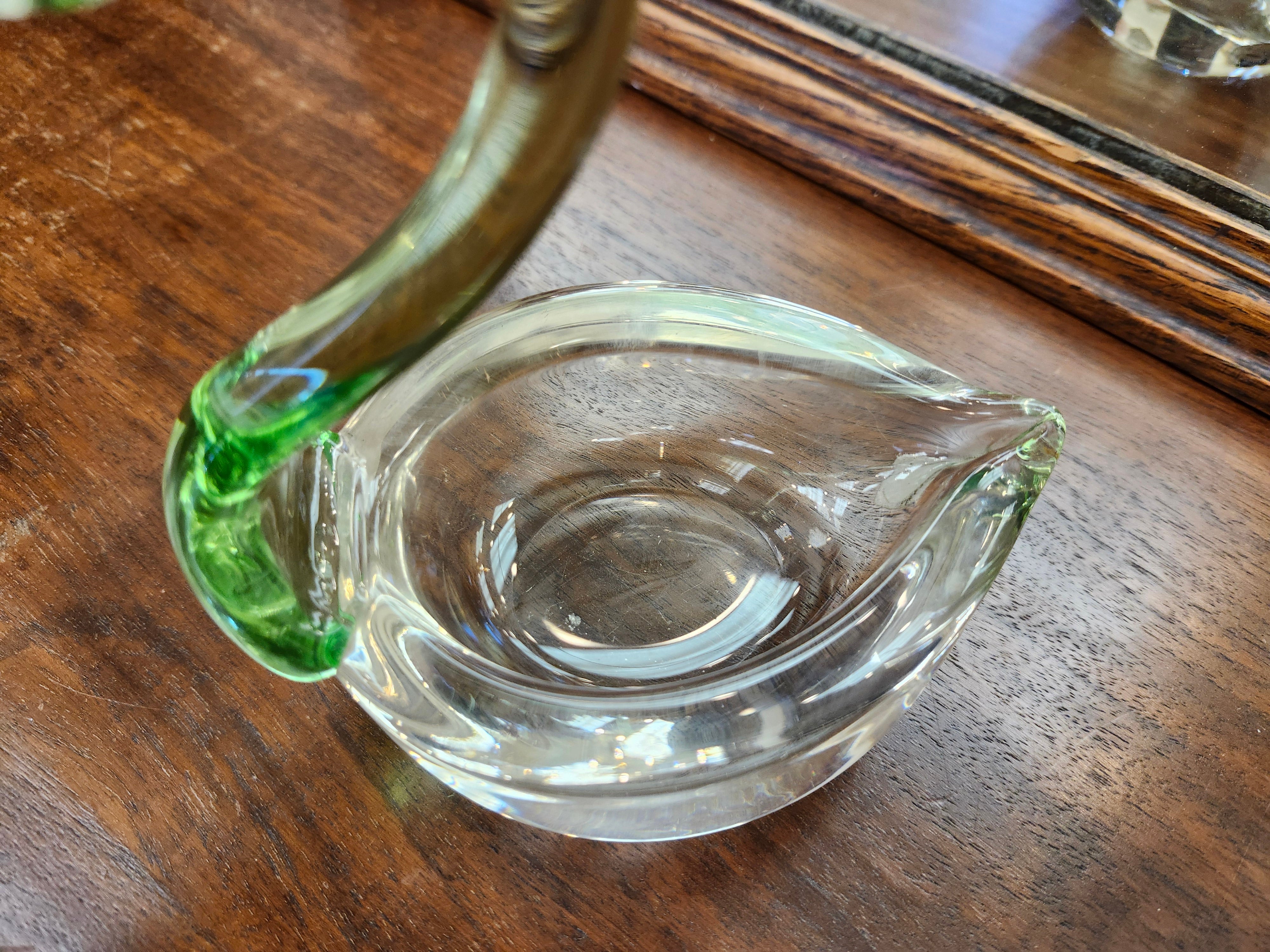 Duncan Miller Swan glass ashtray