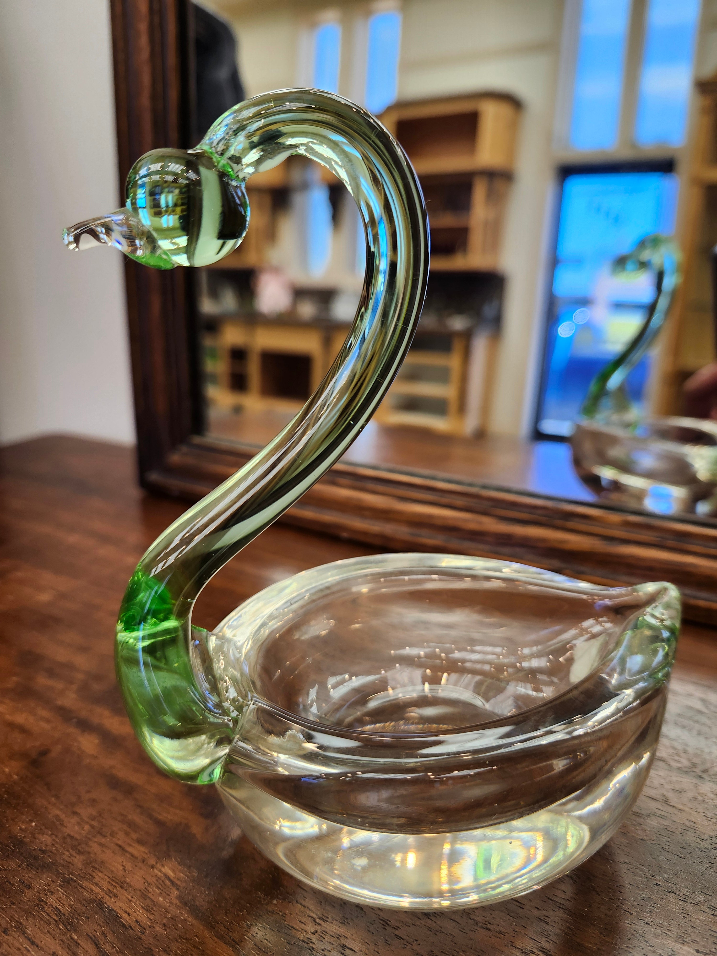 Duncan Miller Swan glass ashtray