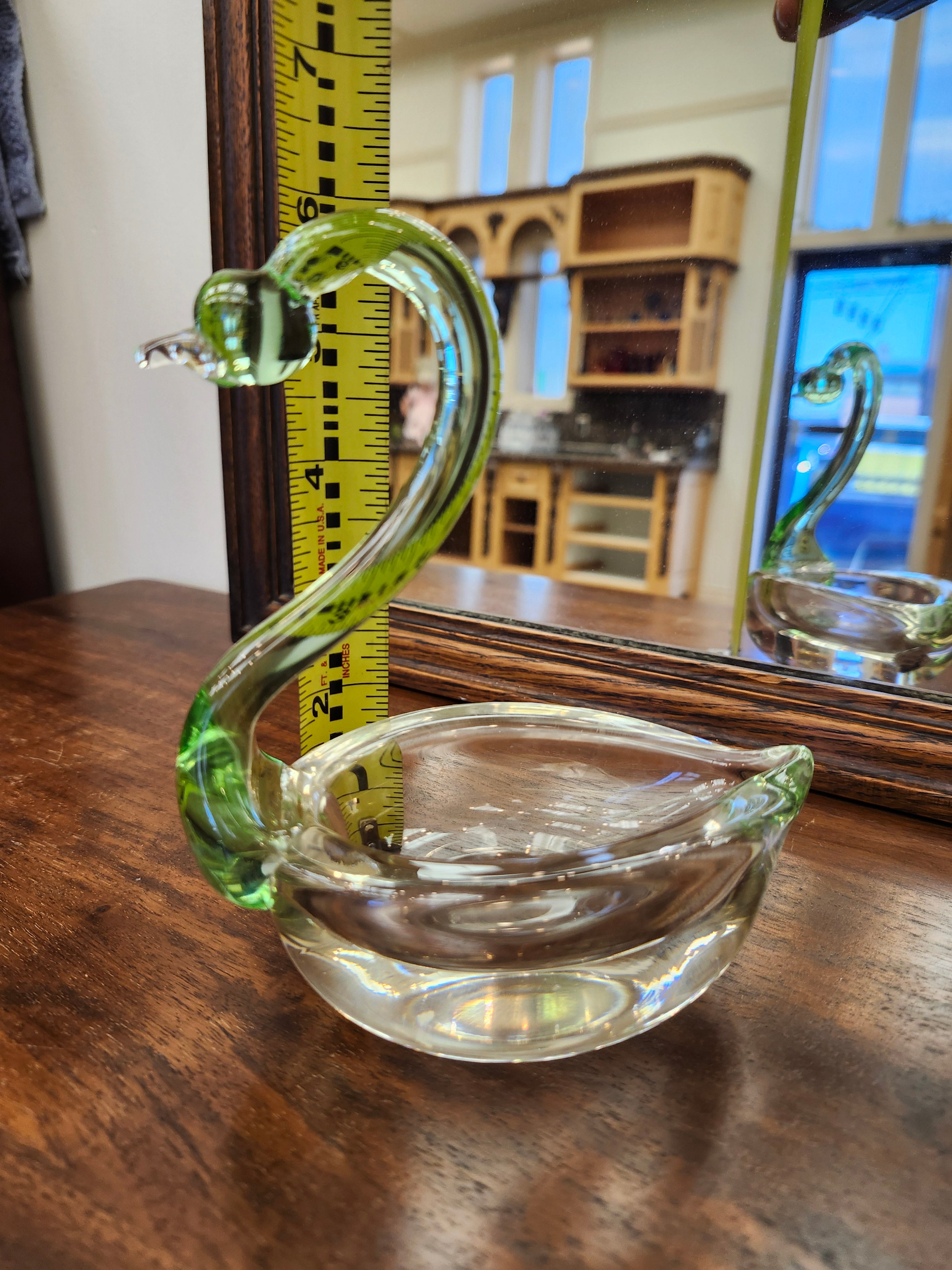 Duncan Miller Swan glass ashtray