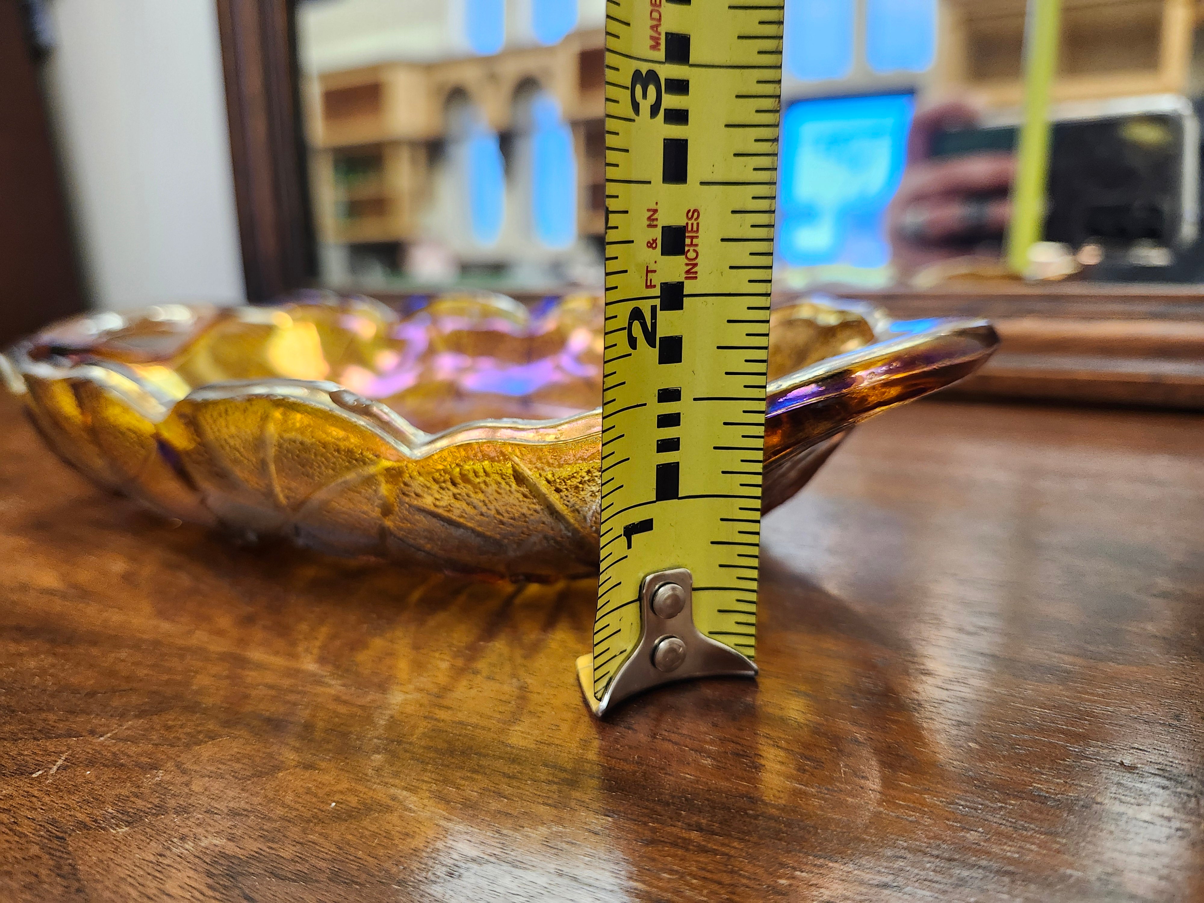 Carnival glass dish