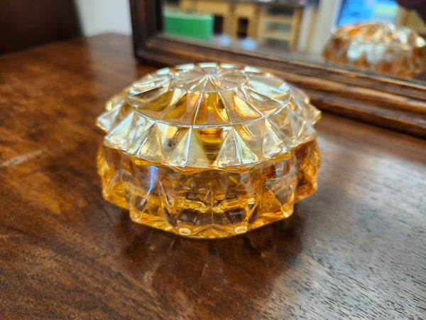 Carnival glass trinket dish