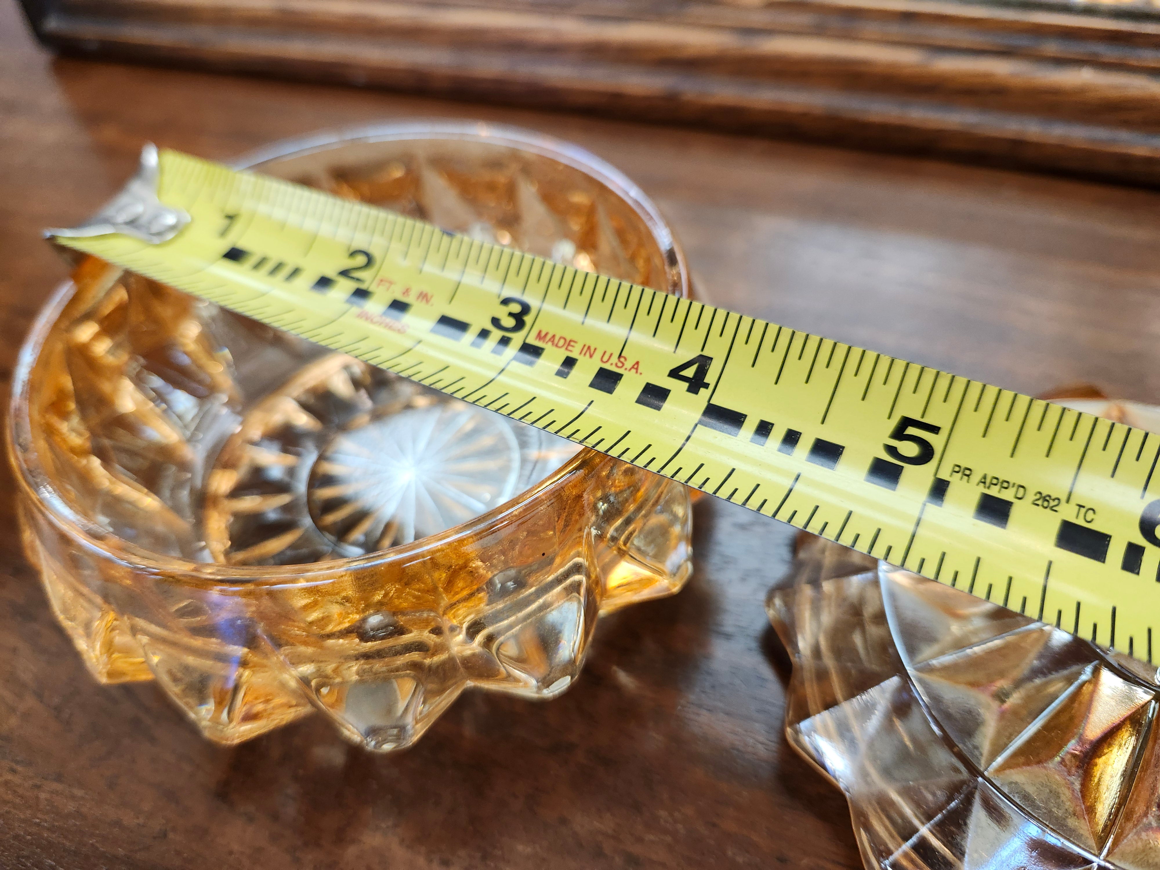Carnival glass trinket dish