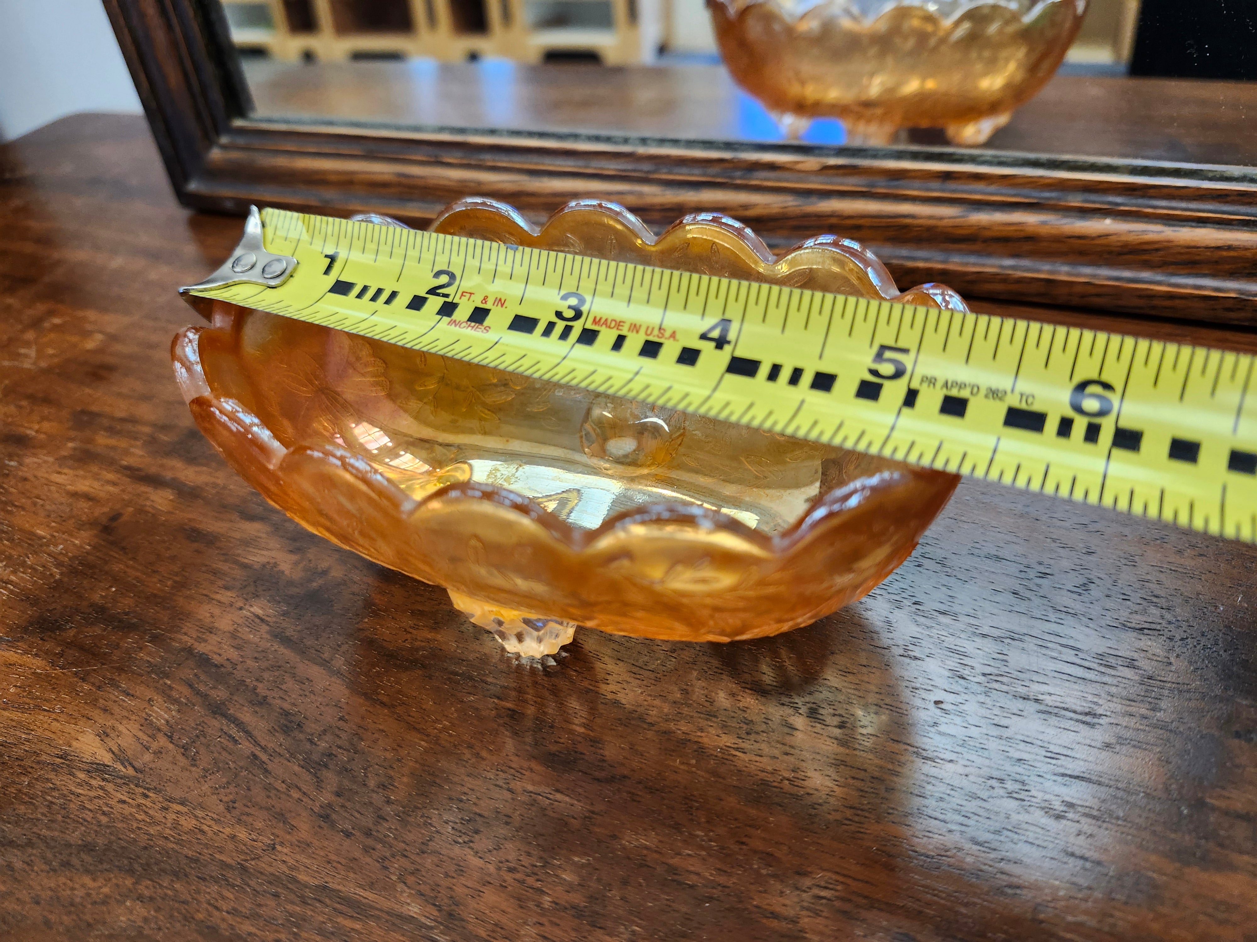 Carnival glass dish