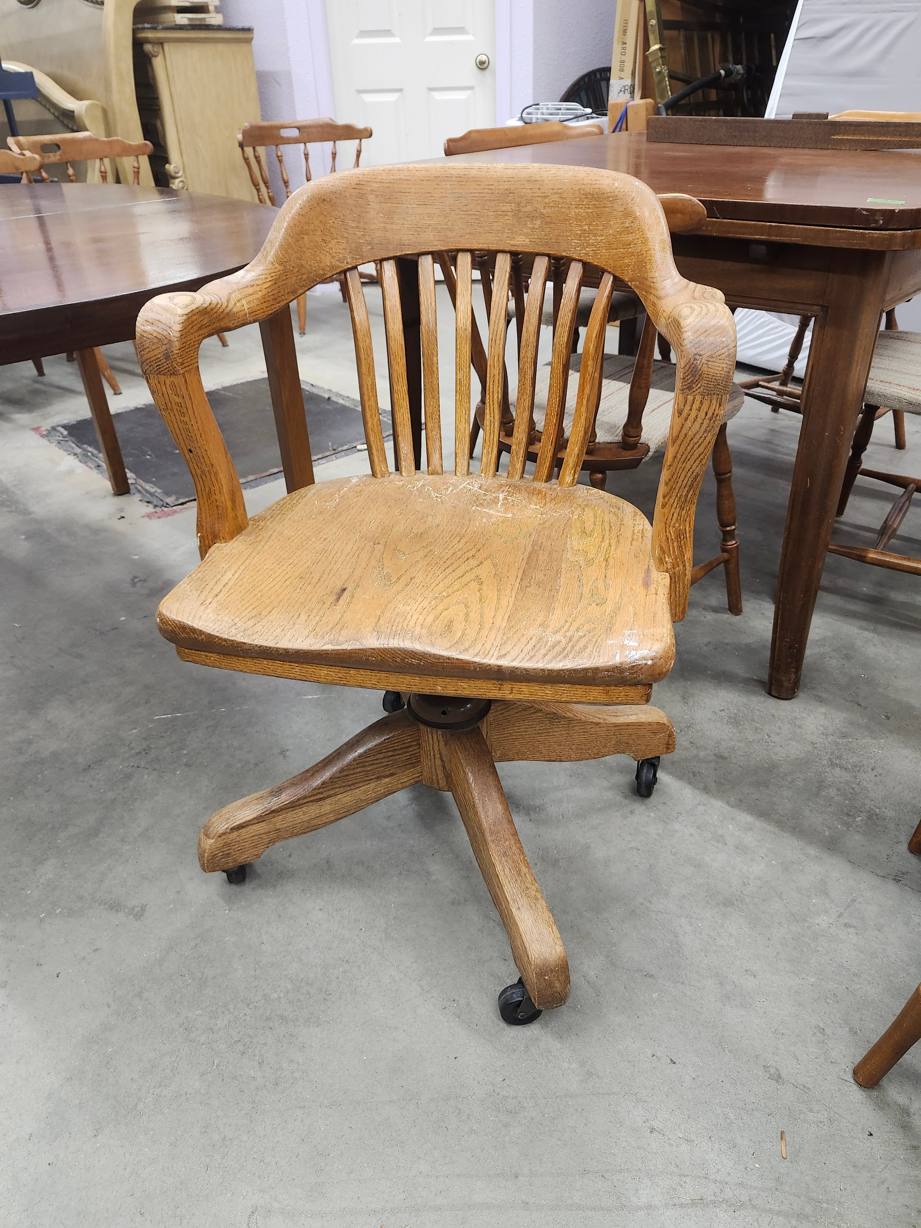 Wood office chair