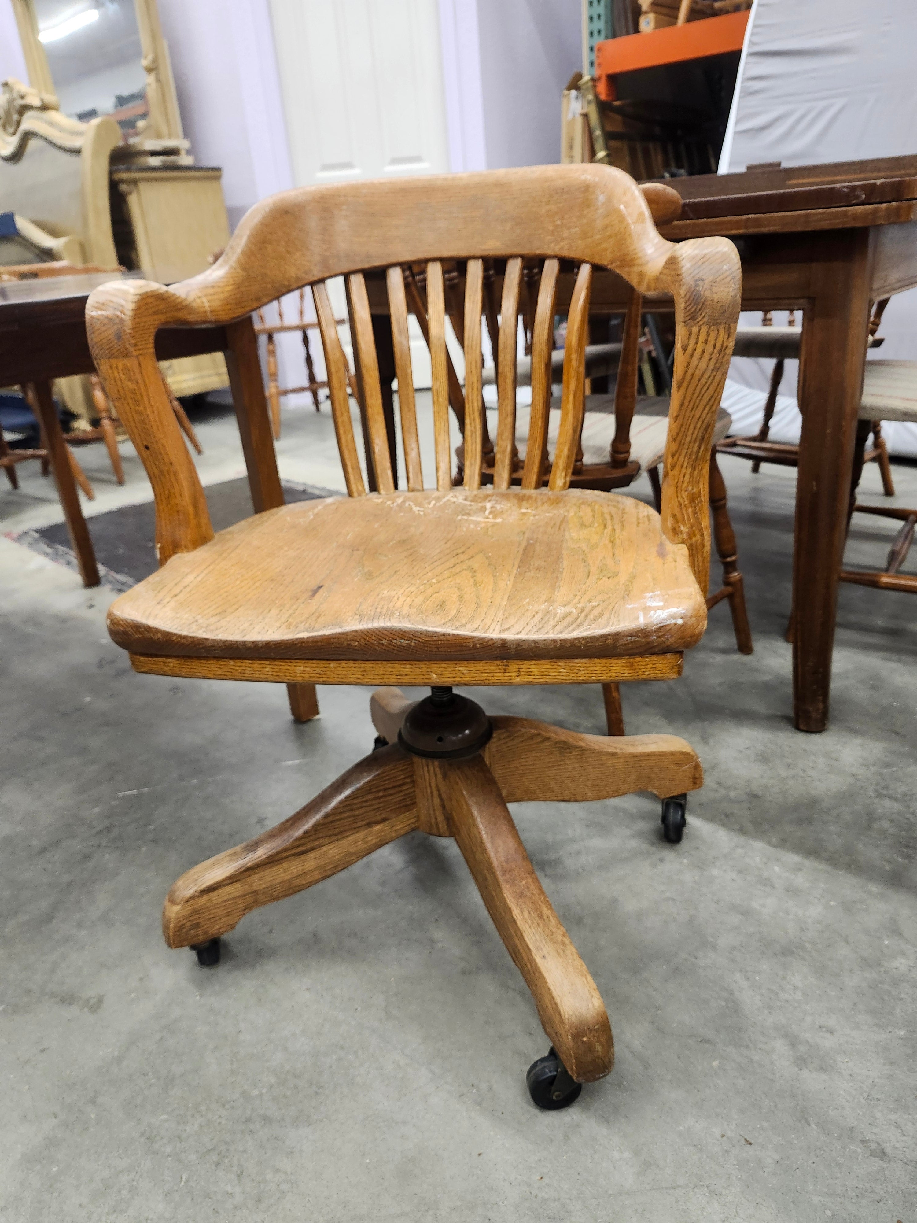 Wood office chair