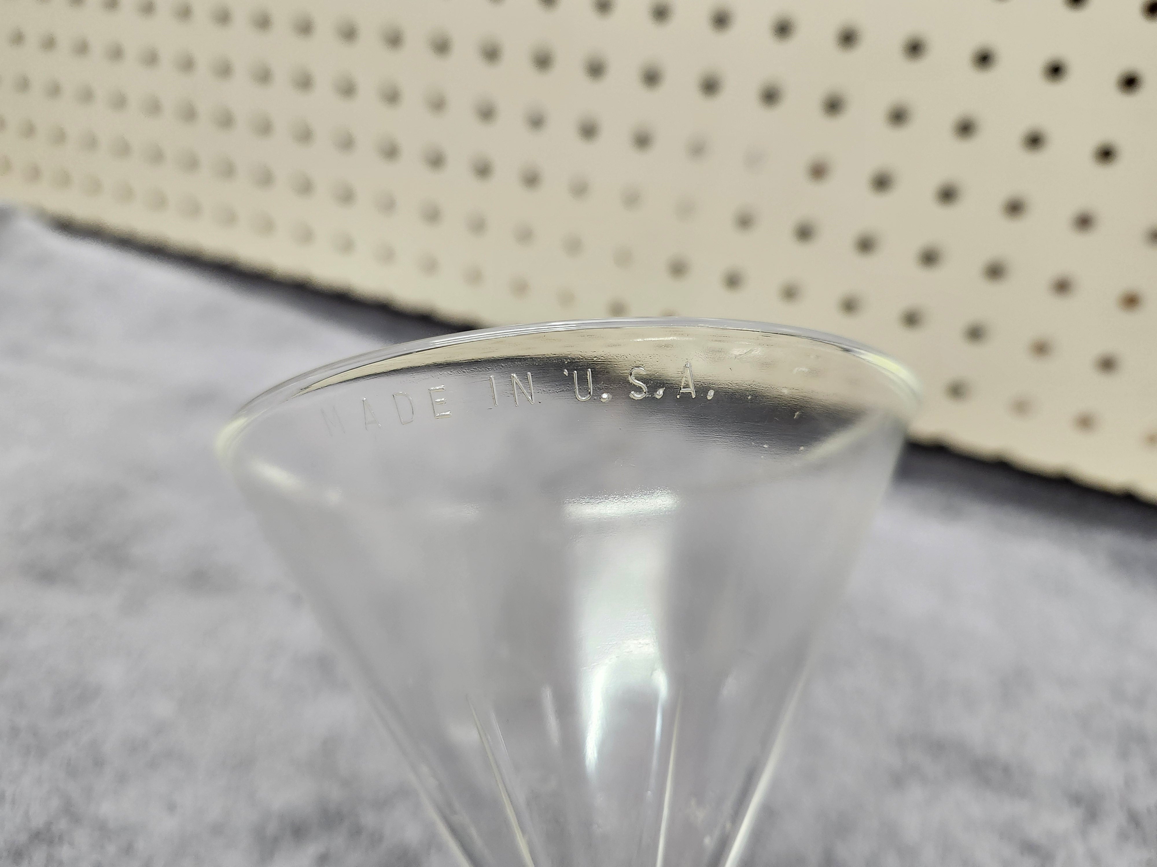 Glass pyrex funnel