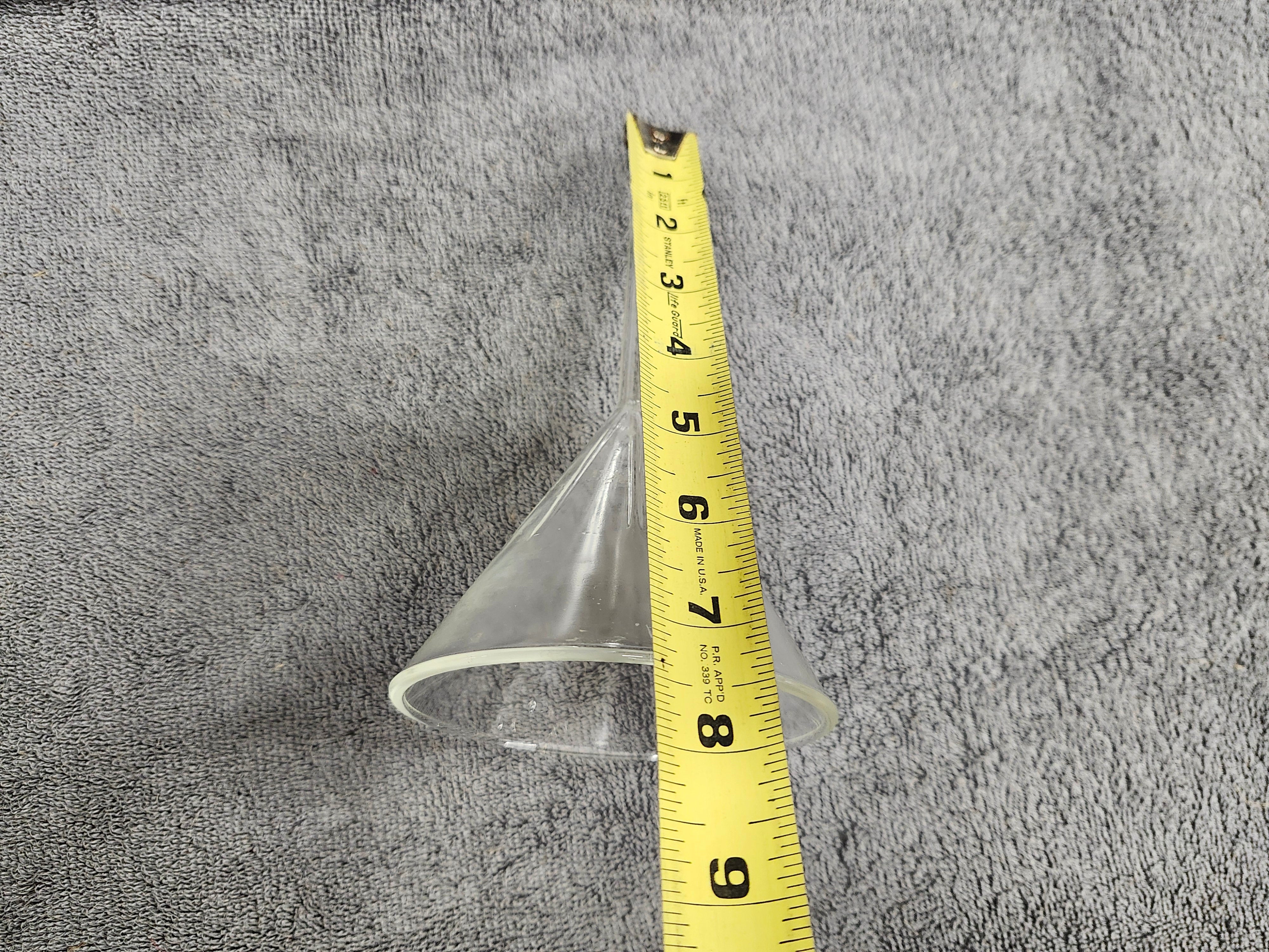 Glass pyrex funnel