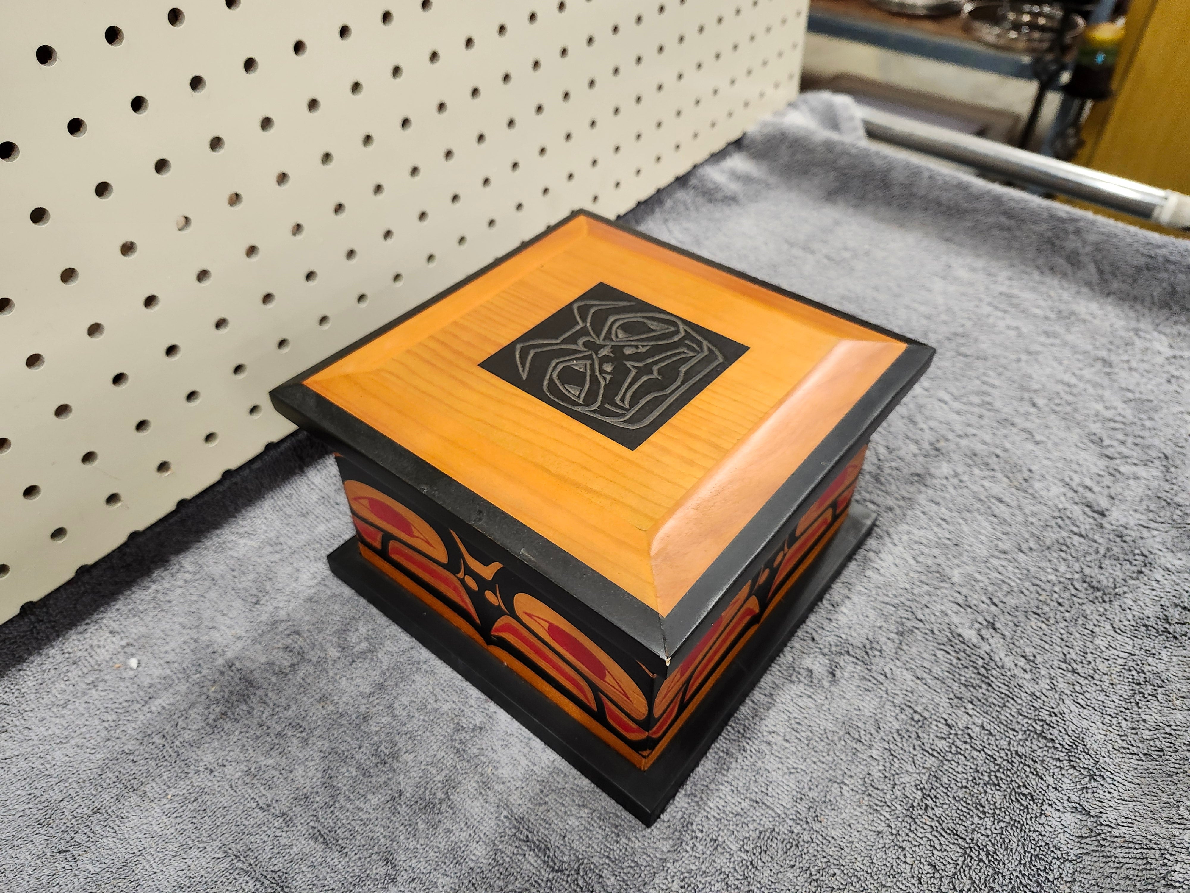 Indigenous wooden curio box