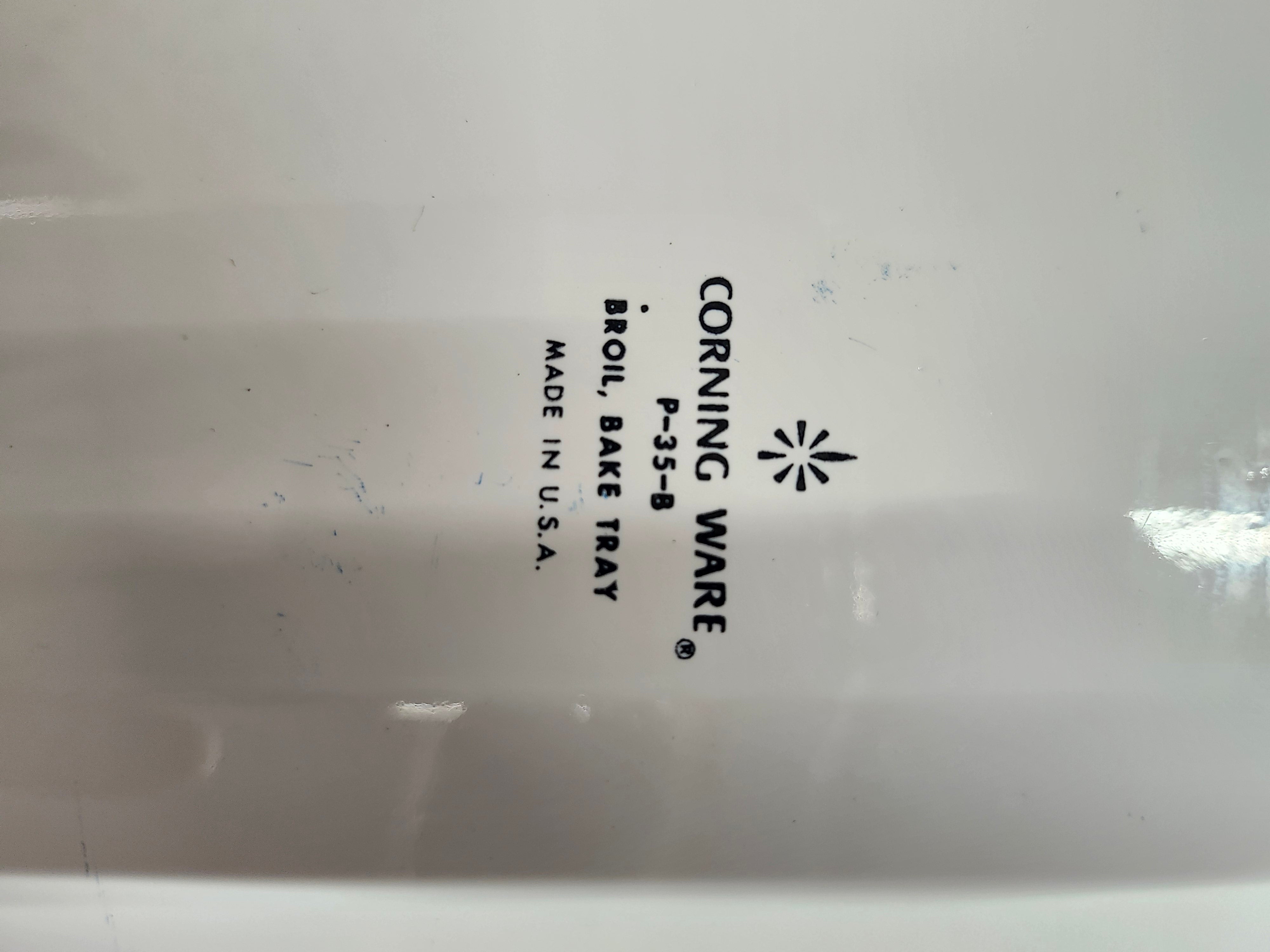 Corning ware broil bake tray