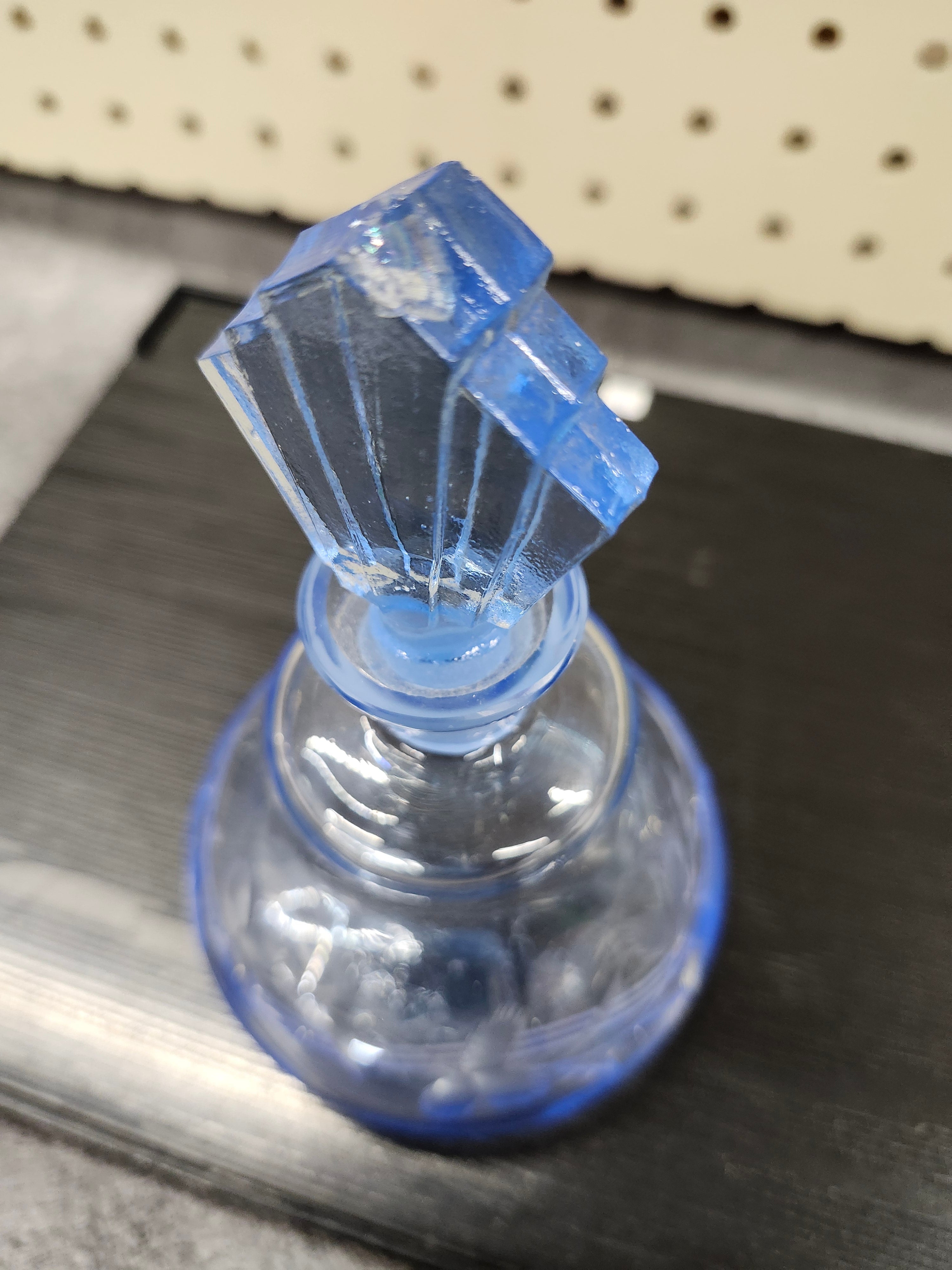 Blue glass bottle