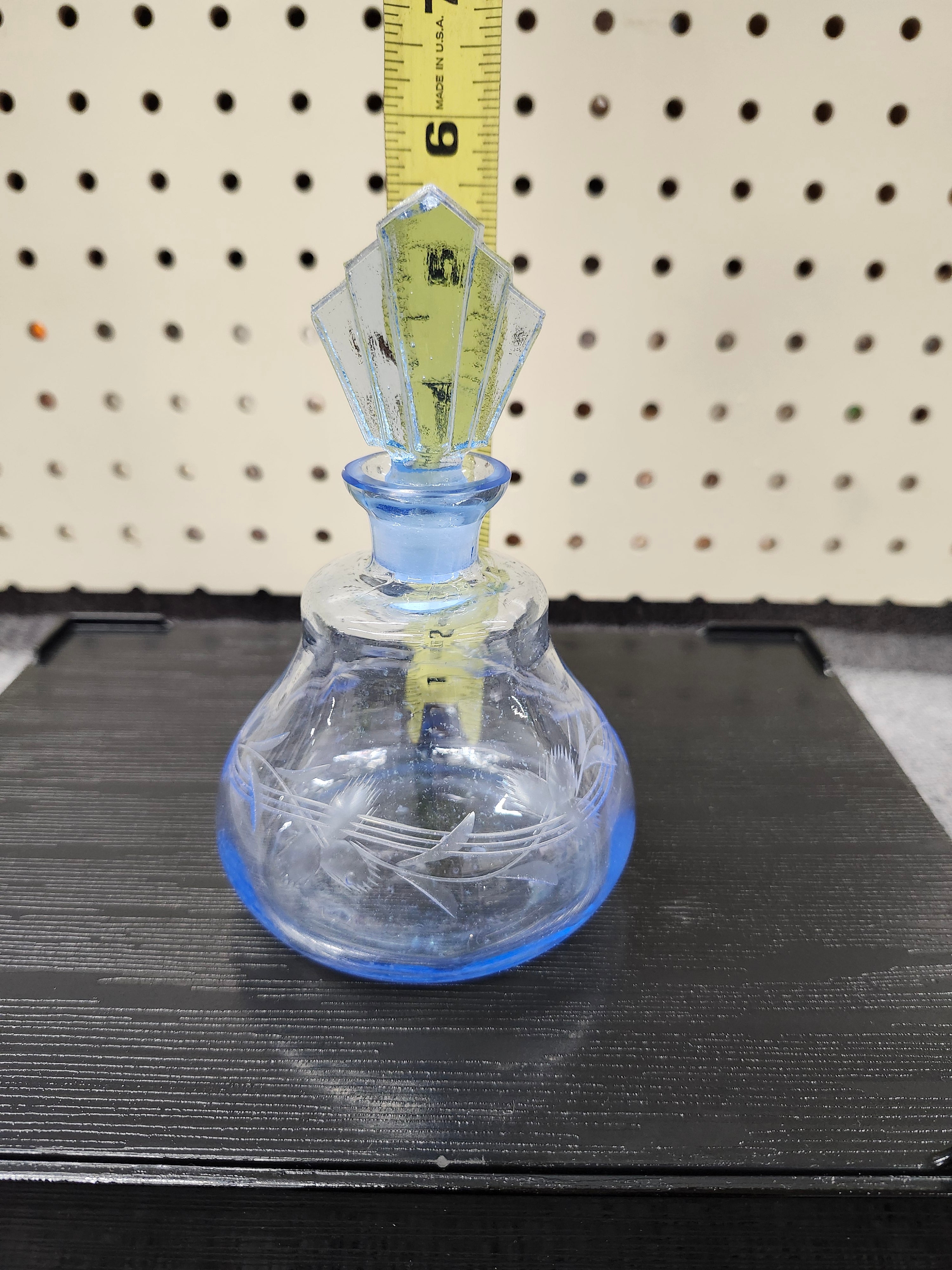 Blue glass bottle