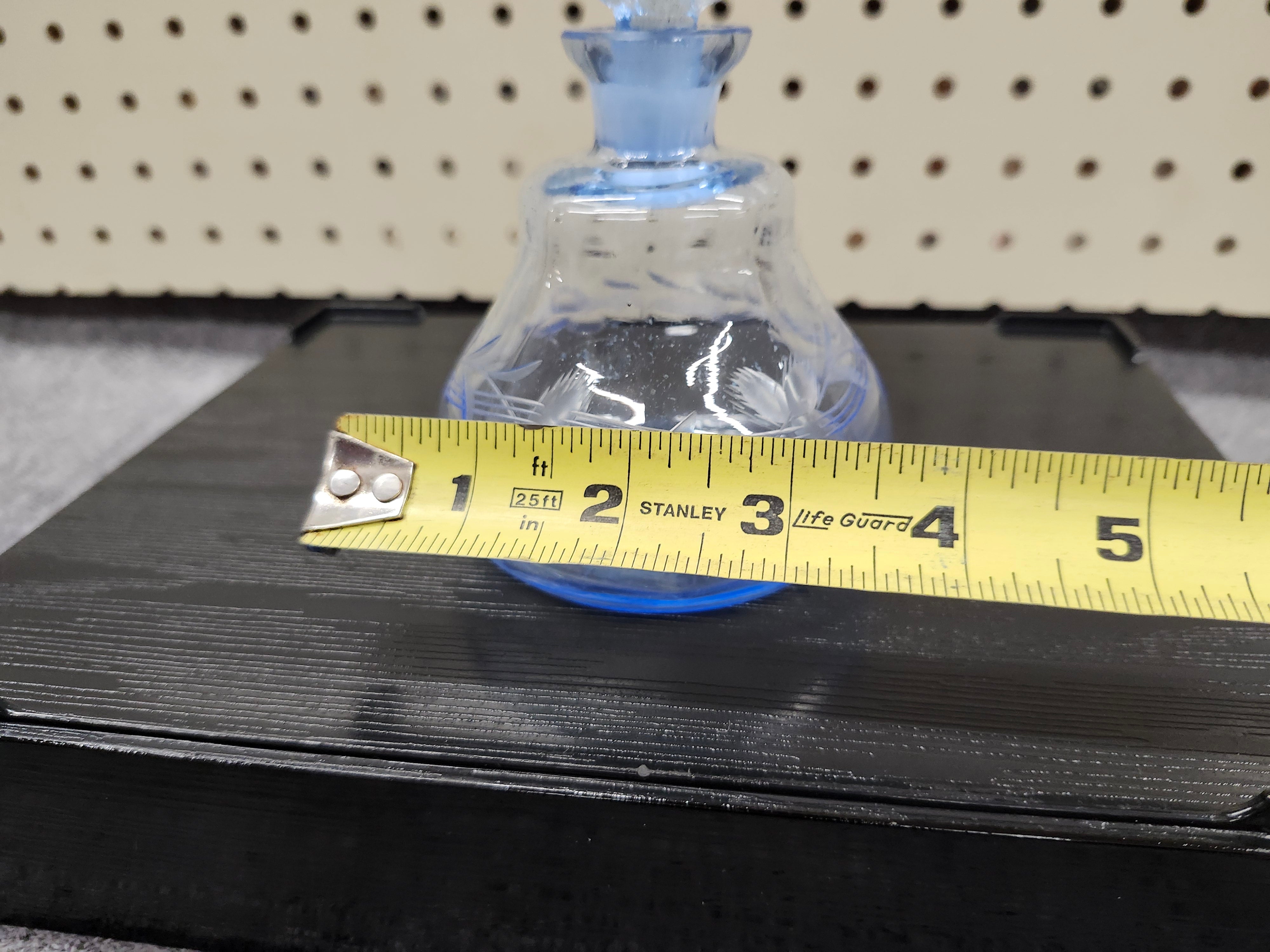 Blue glass bottle
