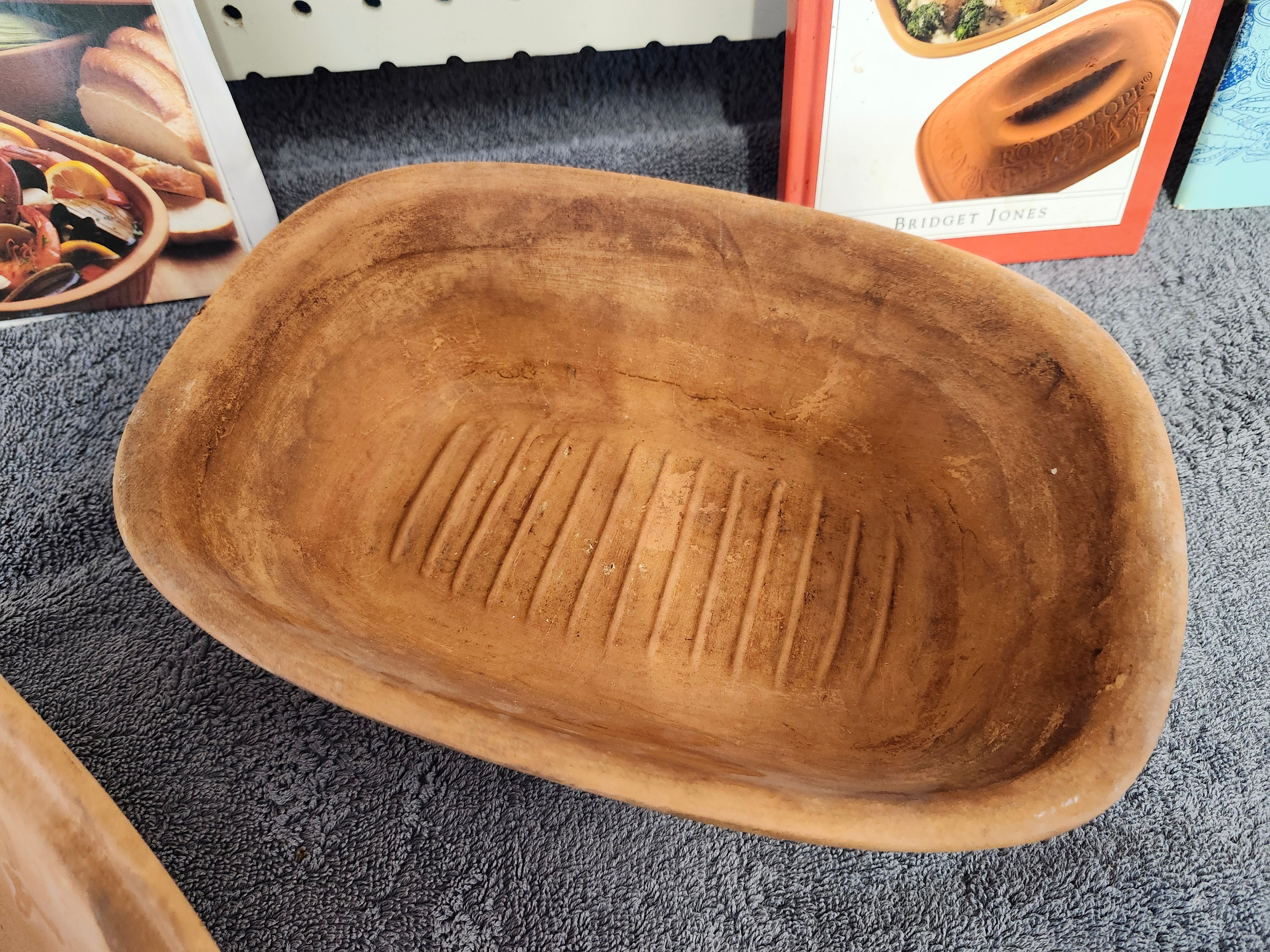 Clay roaster & x3 cookbooks