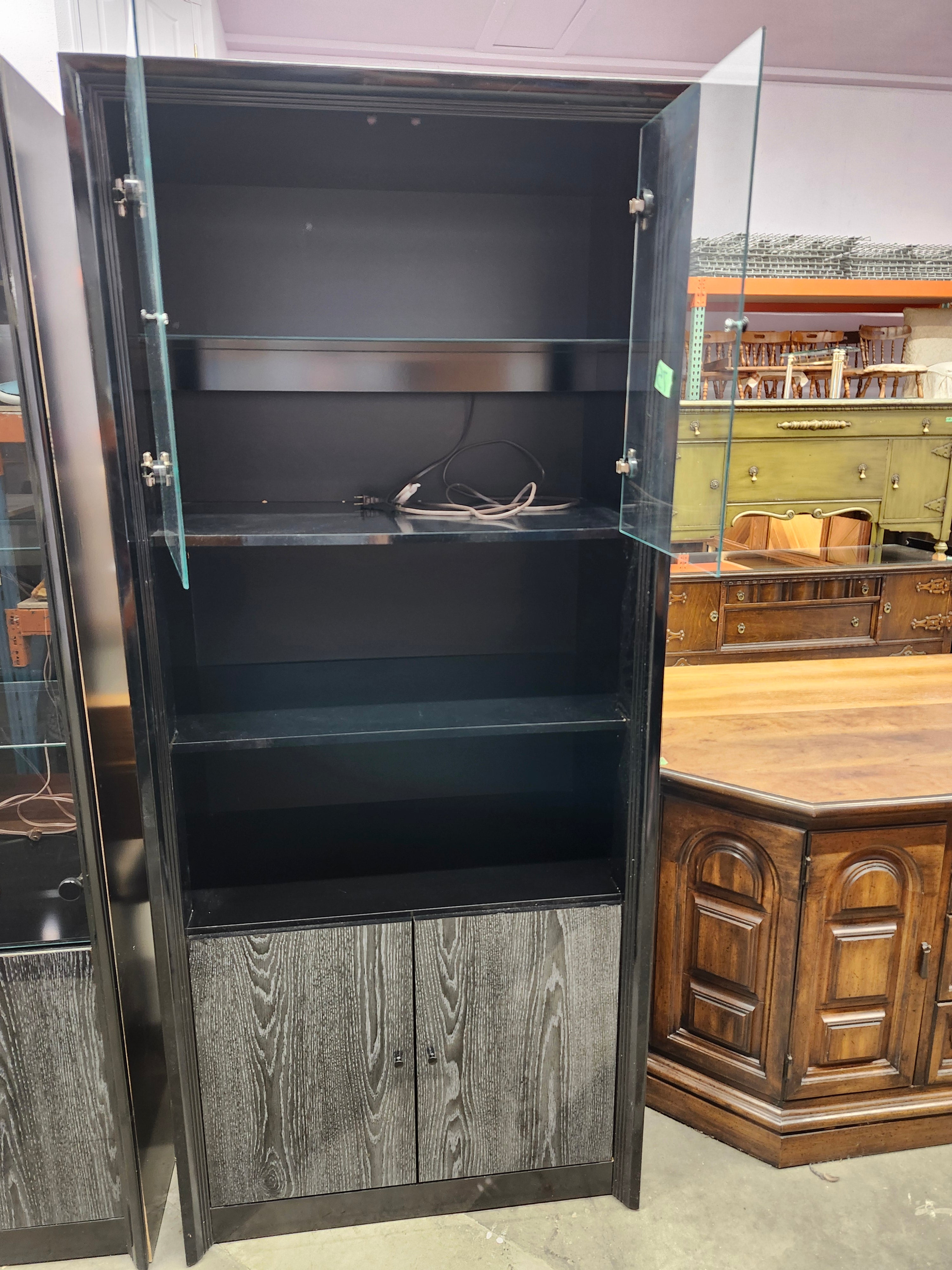 Tall cabinet with lights