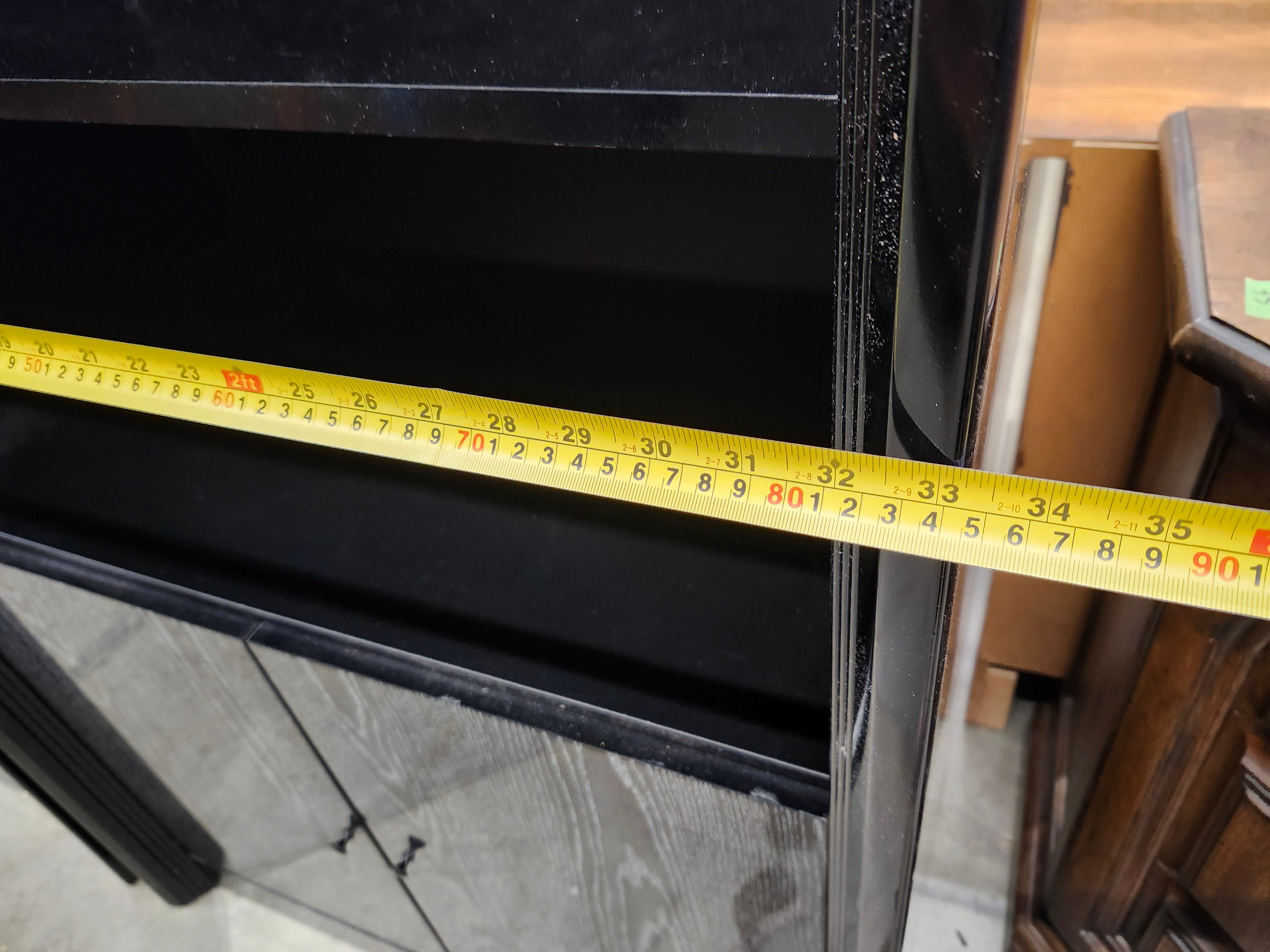 Tall cabinet with lights