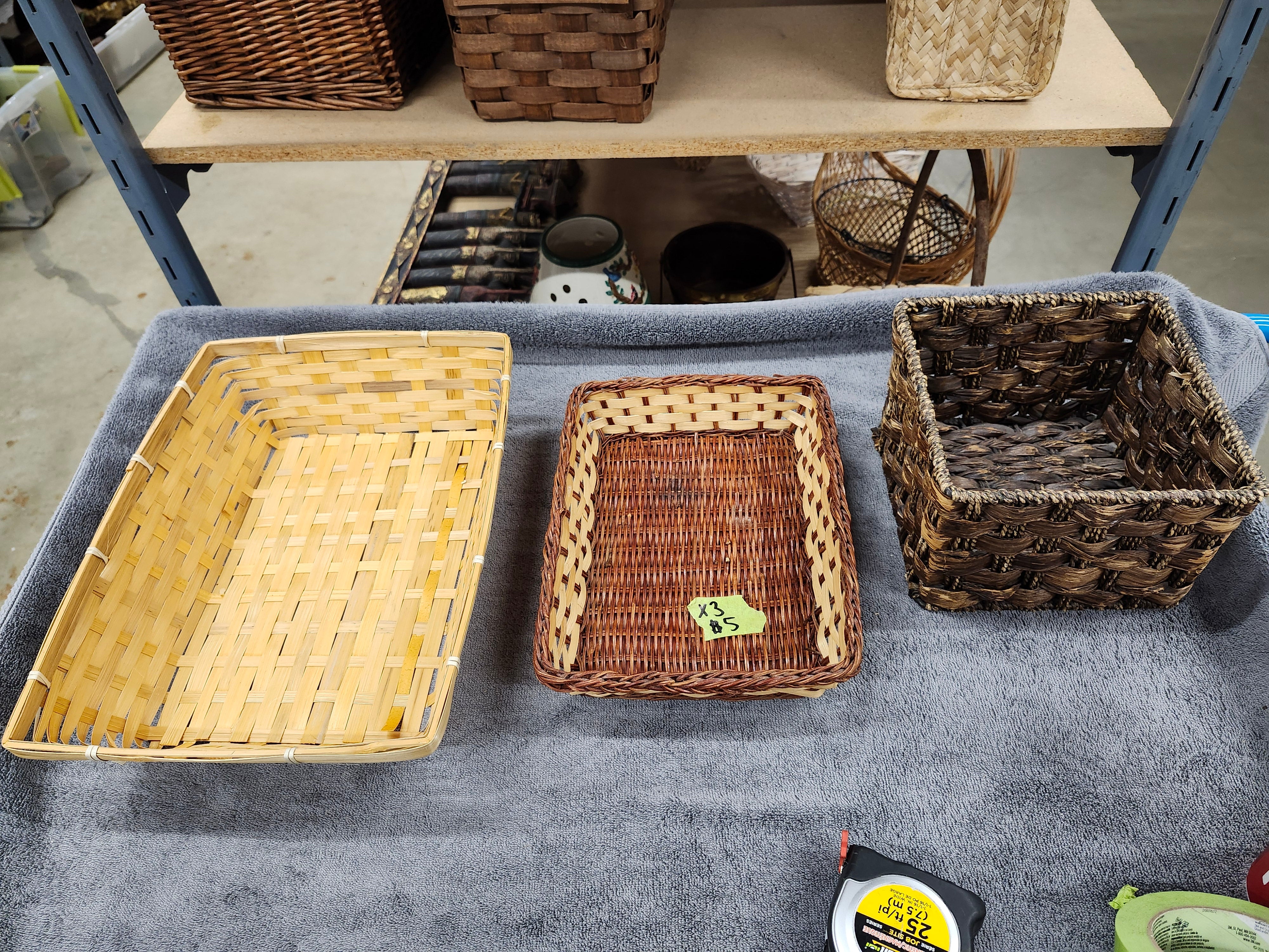 X3 Wicker baskets