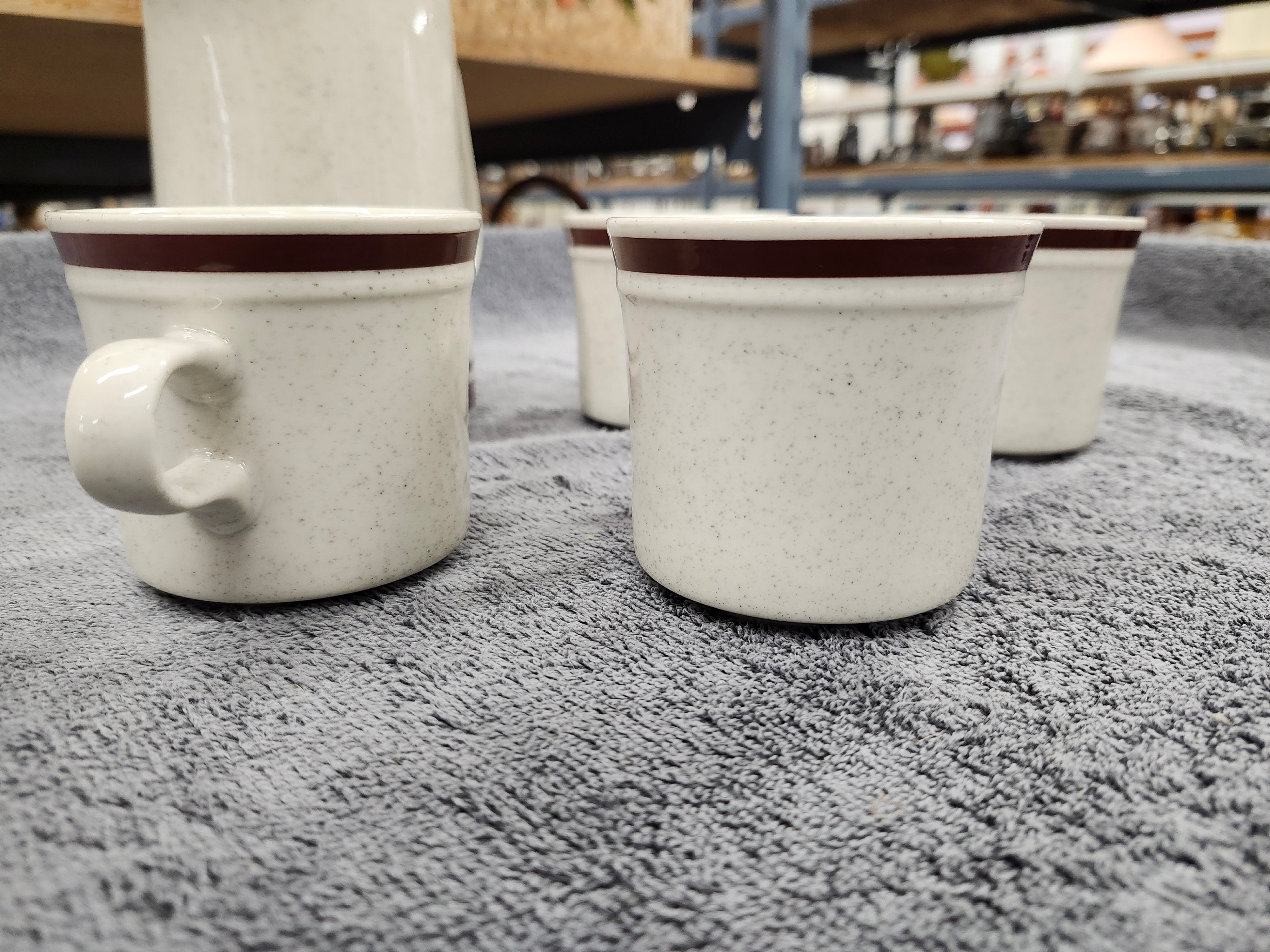 X5 stoneware - Jug & 4 mugs
