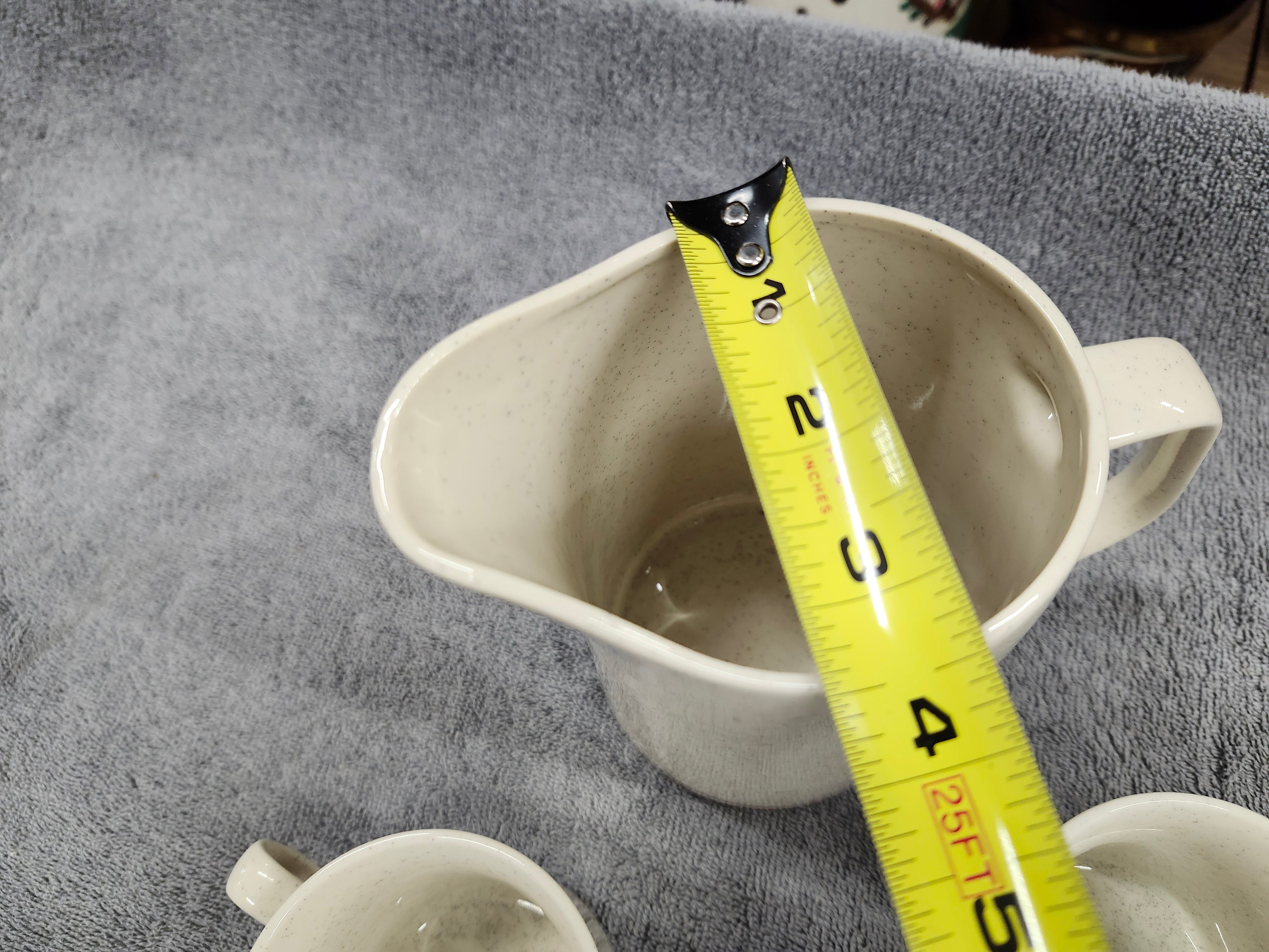 X5 stoneware - Jug & 4 mugs