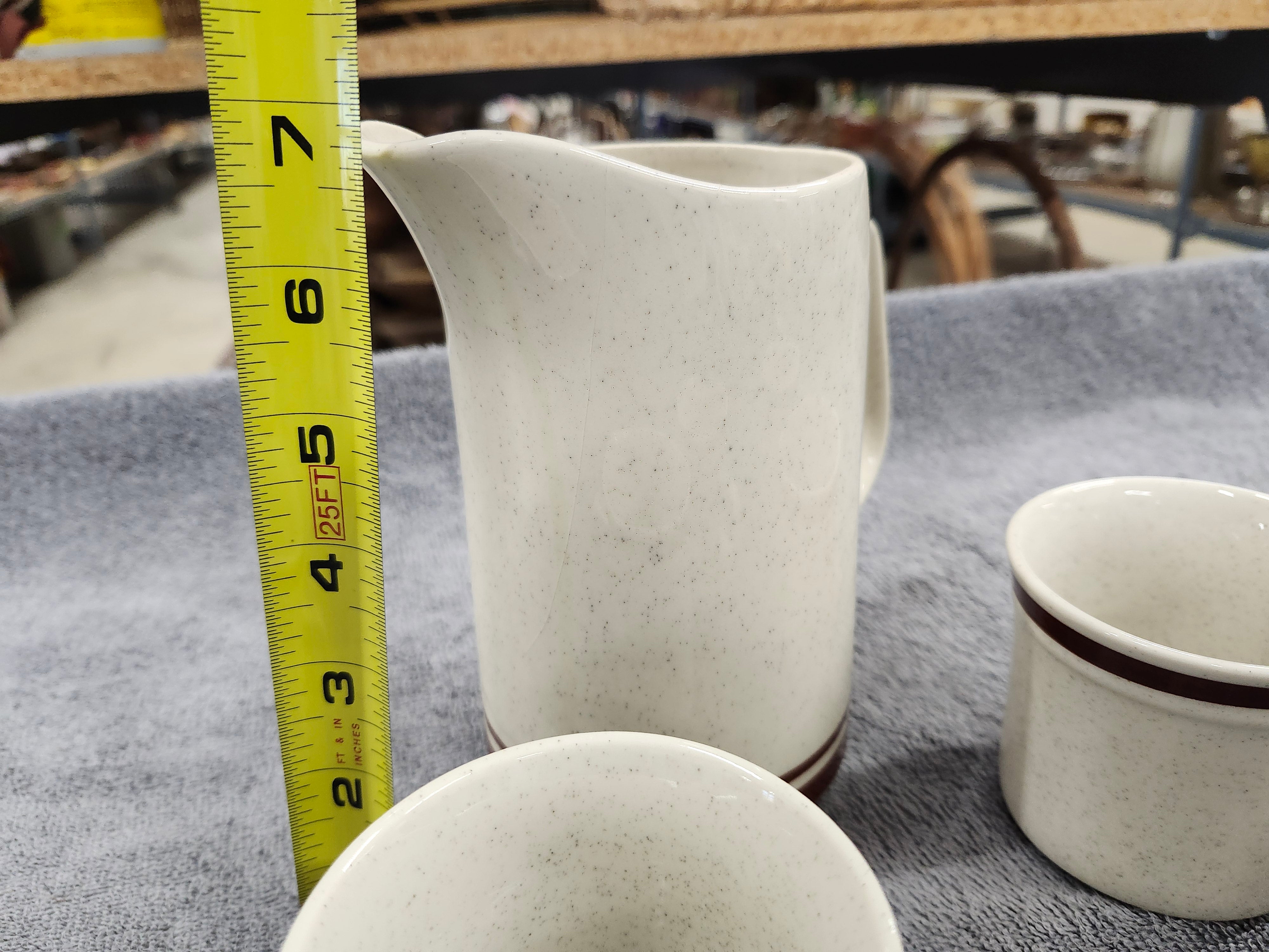 X5 stoneware - Jug & 4 mugs