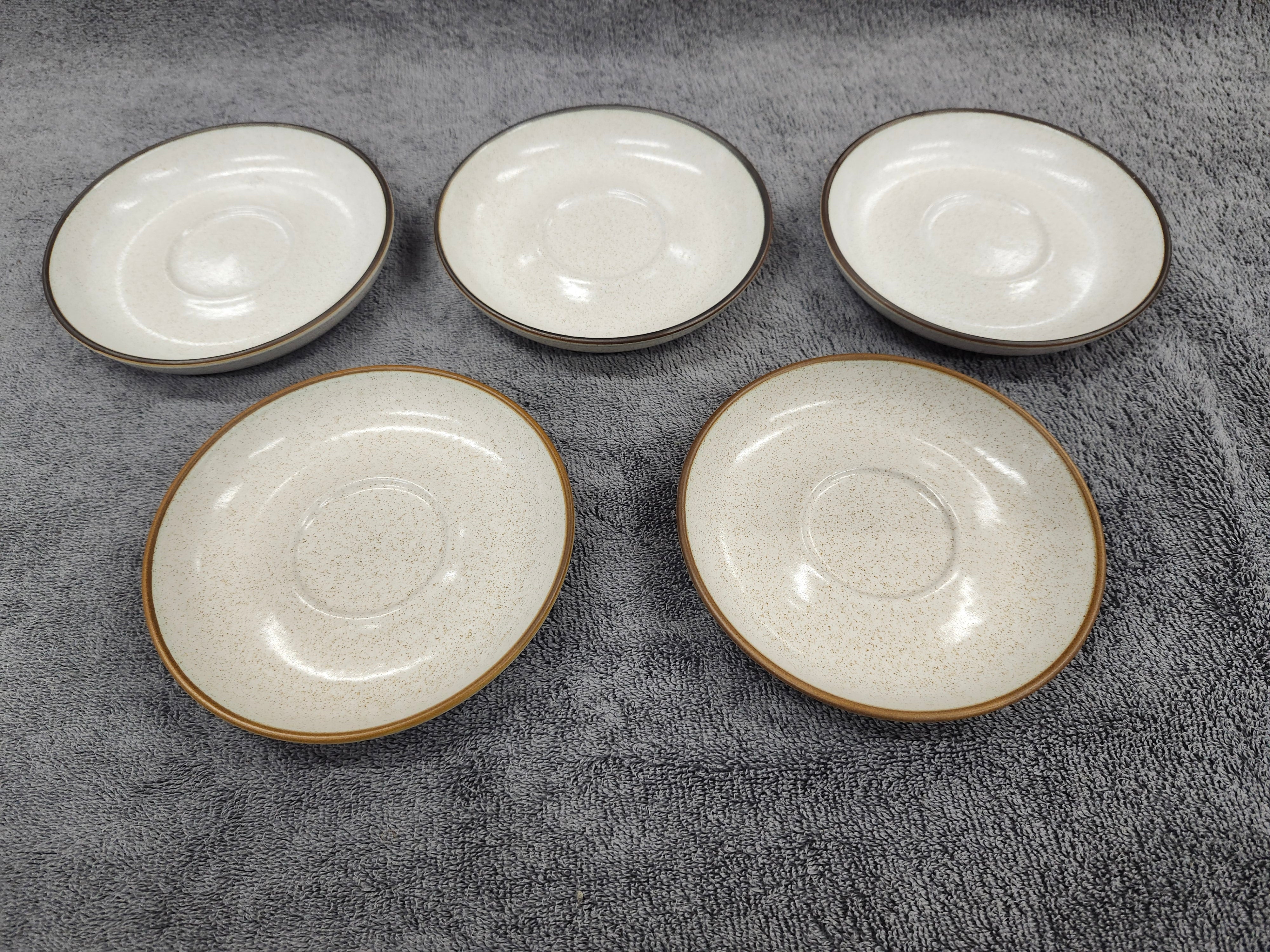 X5 stoneware saucers