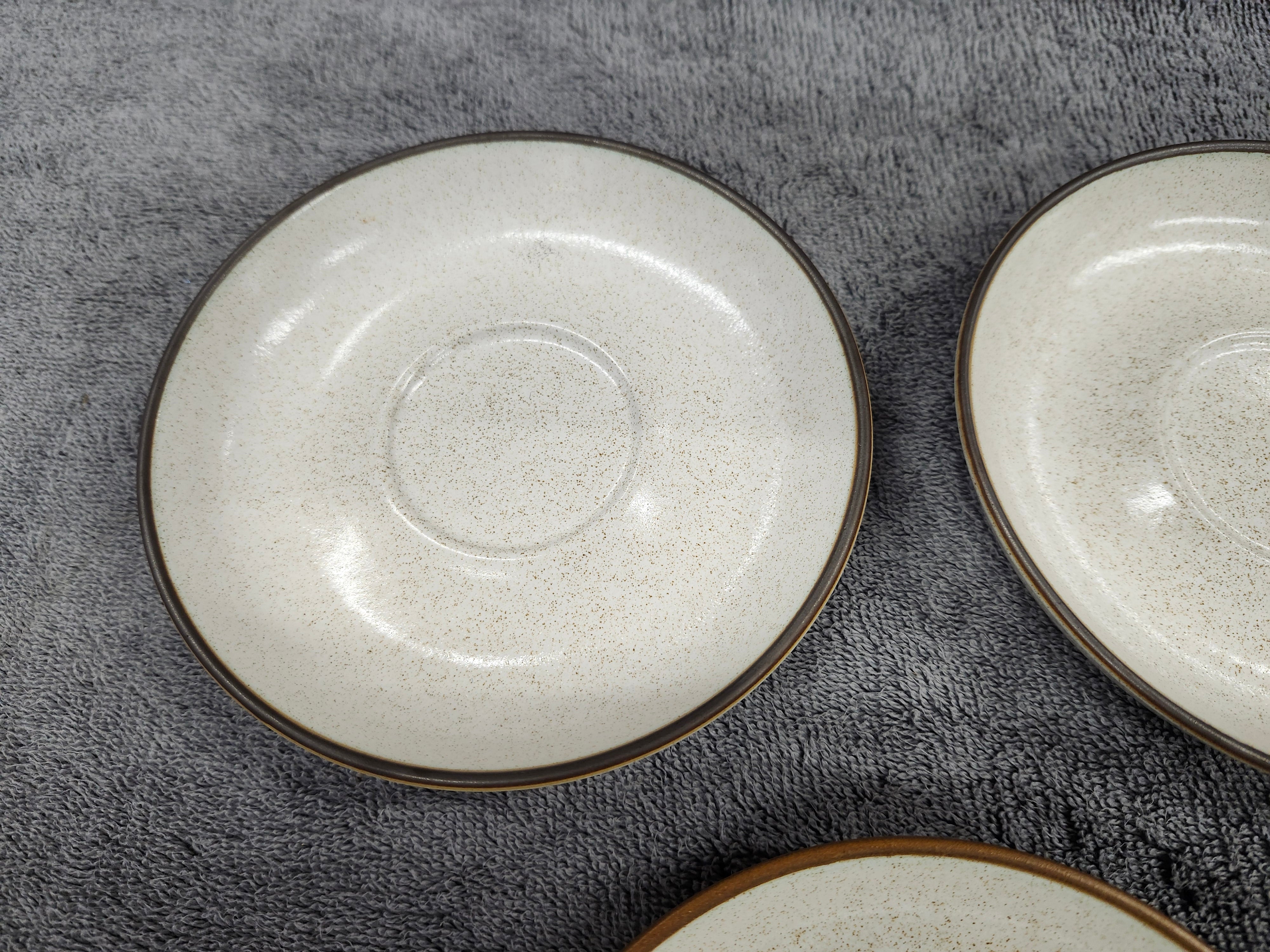X5 stoneware saucers